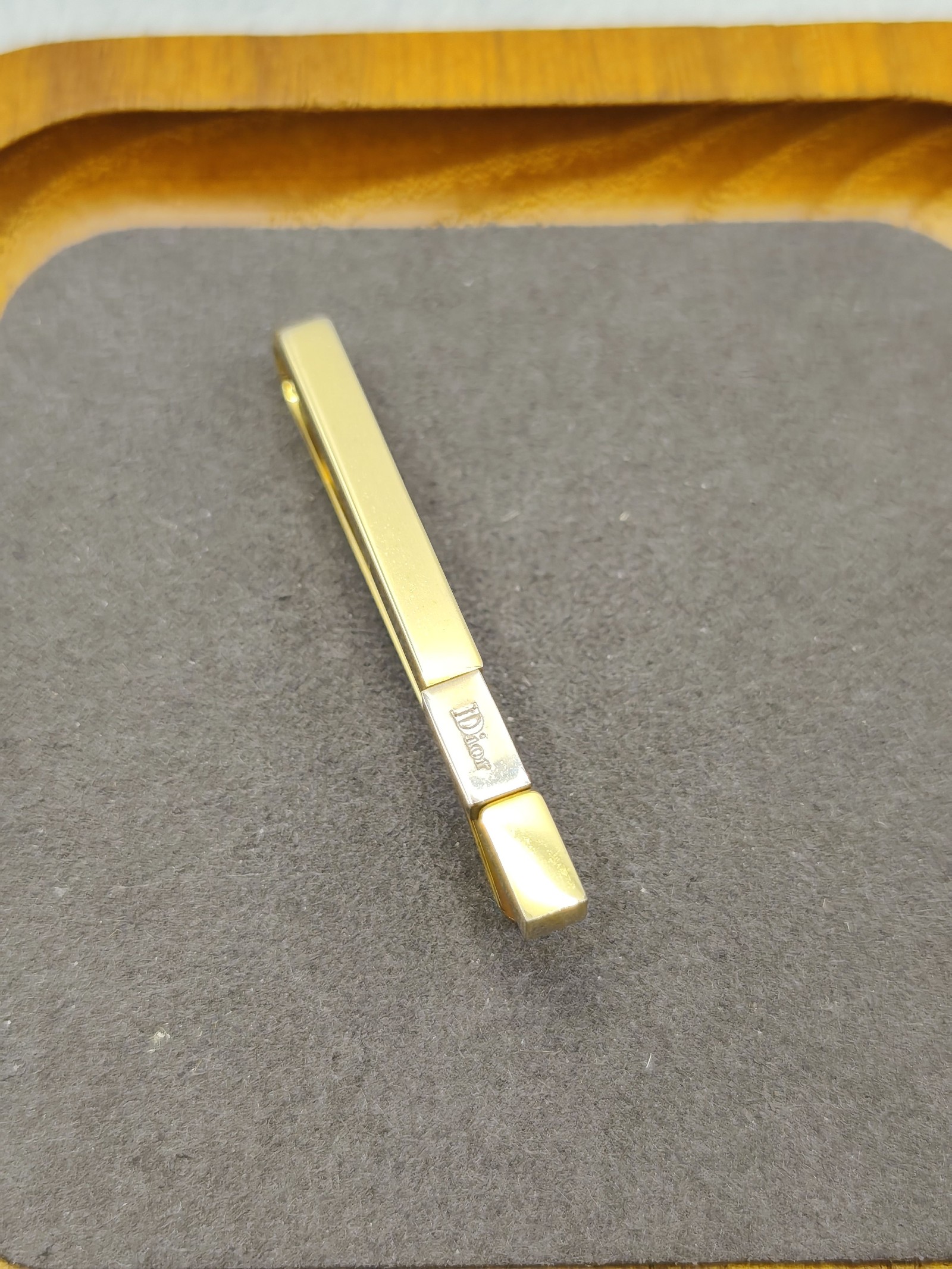 Dior Gold Tone Men's Tie Clip image 3