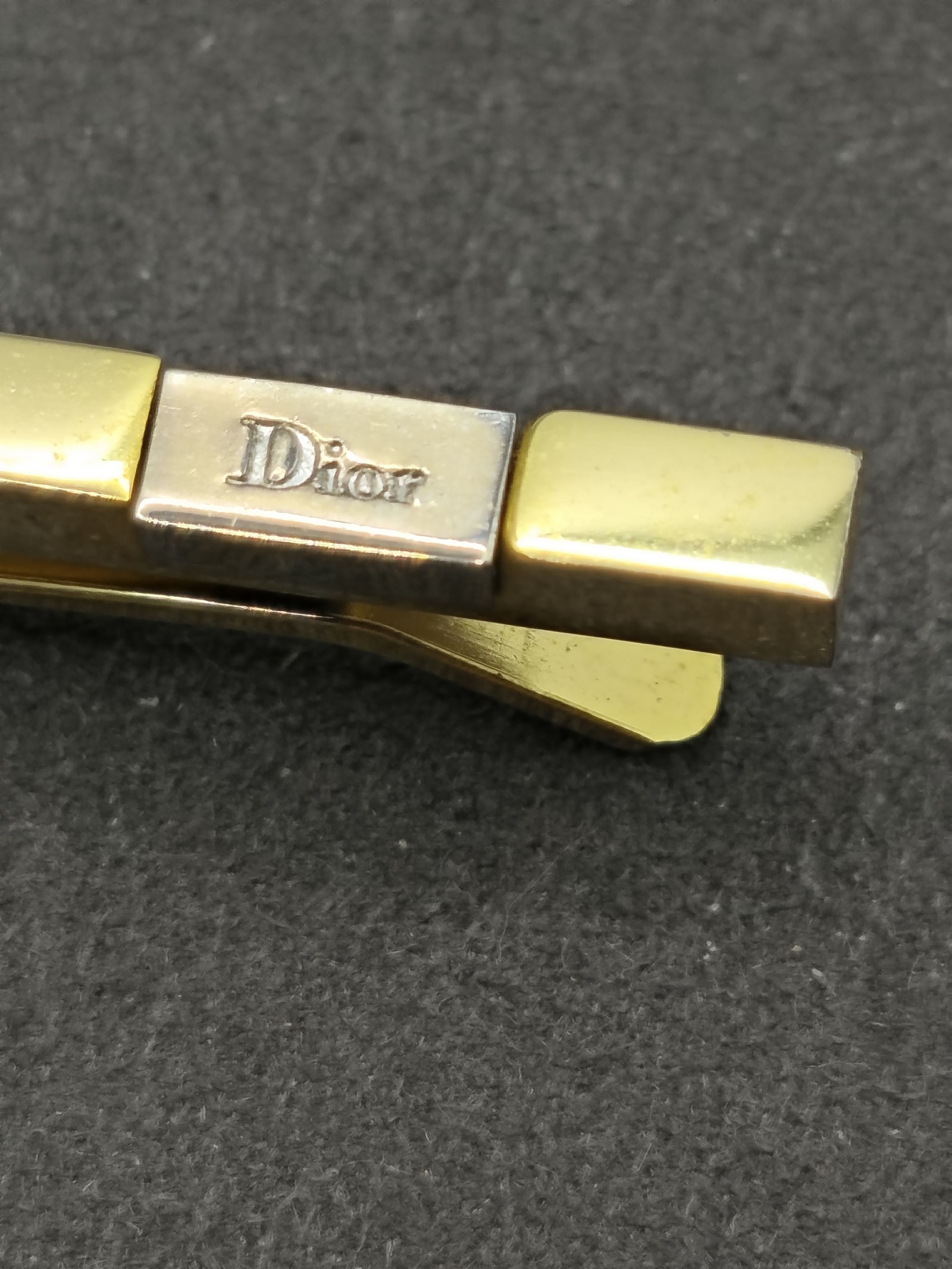 Dior Gold Tone Men's Tie Clip image 4