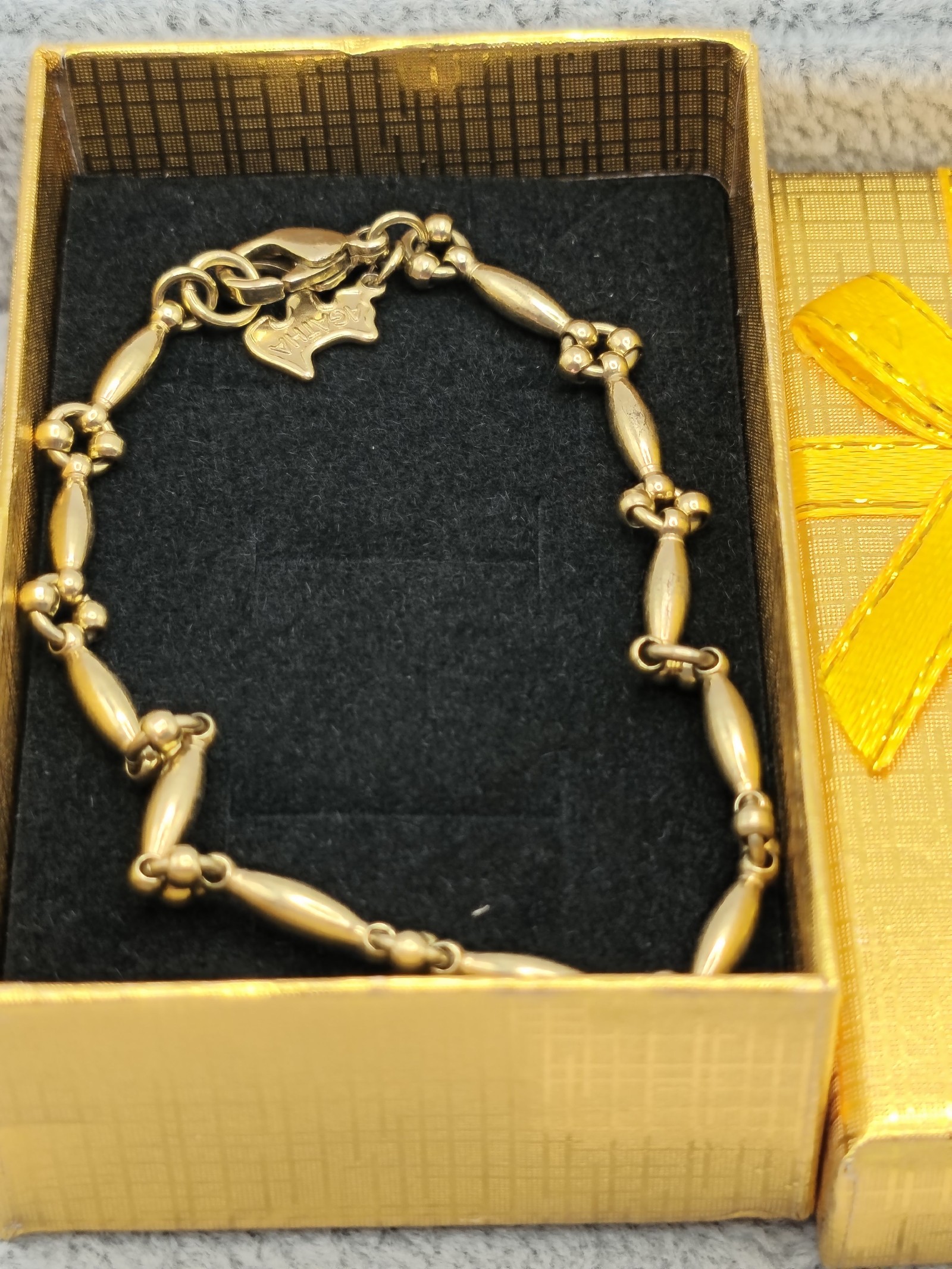 Agatha Gold Tone Women's Charm Bracelet with Dog Logo Pendant Other image 2