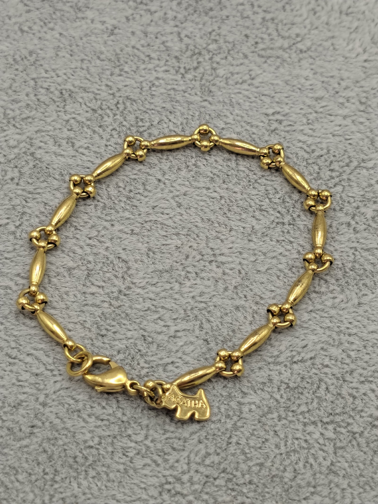 Agatha Gold Tone Women's Charm Bracelet with Dog Logo Pendant Other image 3