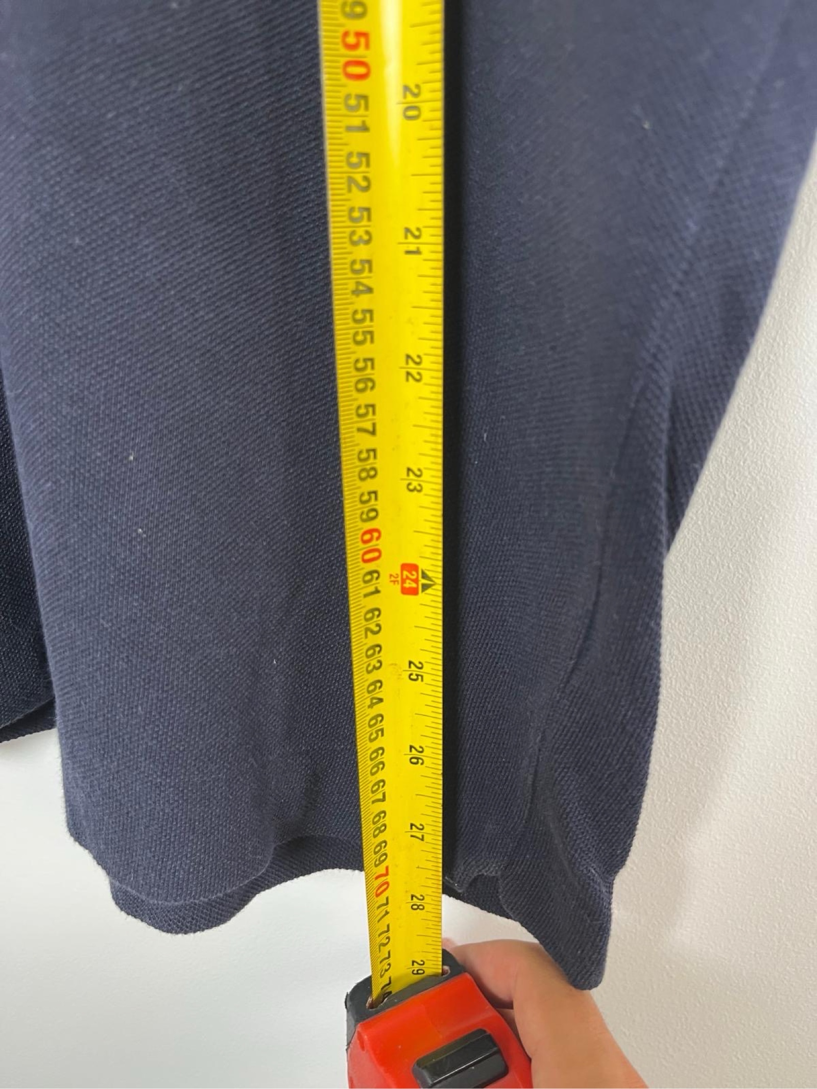 Lacoste Navy & White Men's Regular Fit Polo Shirt Size 5 image 5