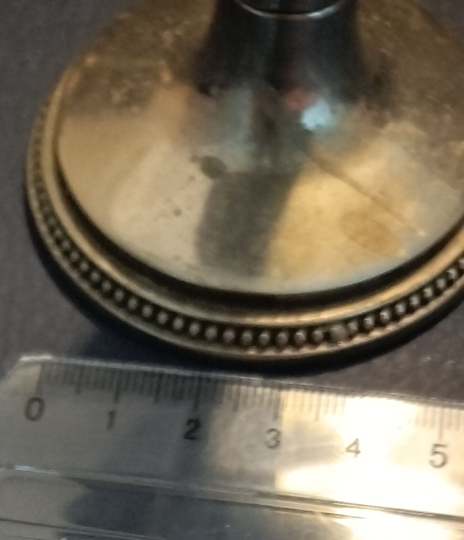 Antique Brass Candle Holder One Size 16 cm Height image 3