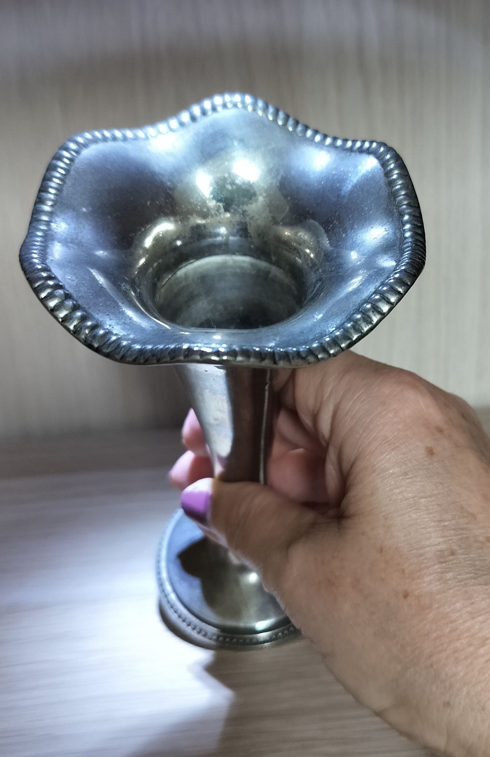 Antique Brass Candle Holder One Size 16 cm Height