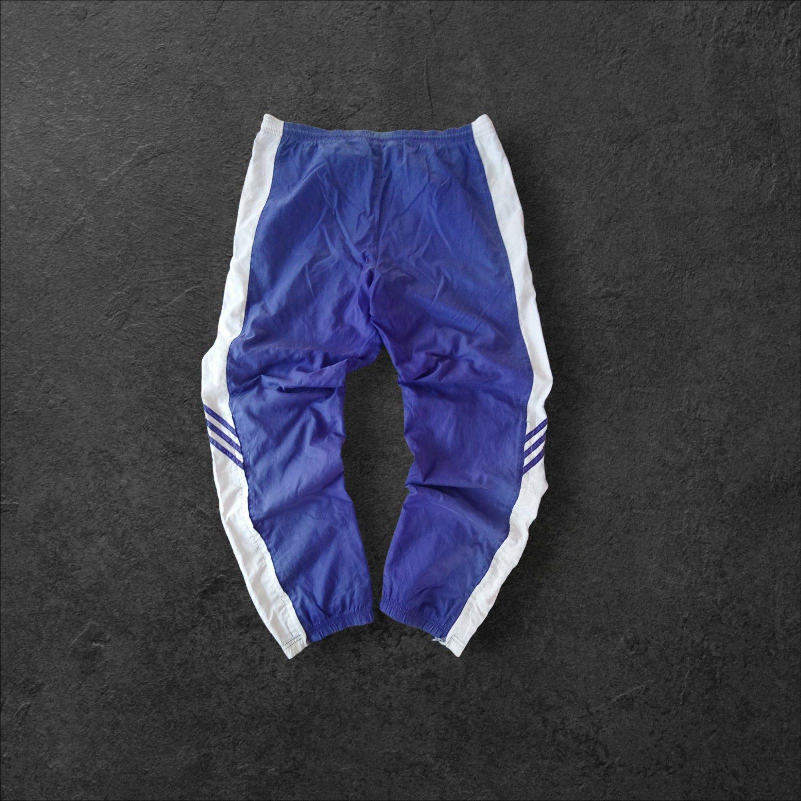 Adidas Blue & White Track Pants Medium Men's image 5