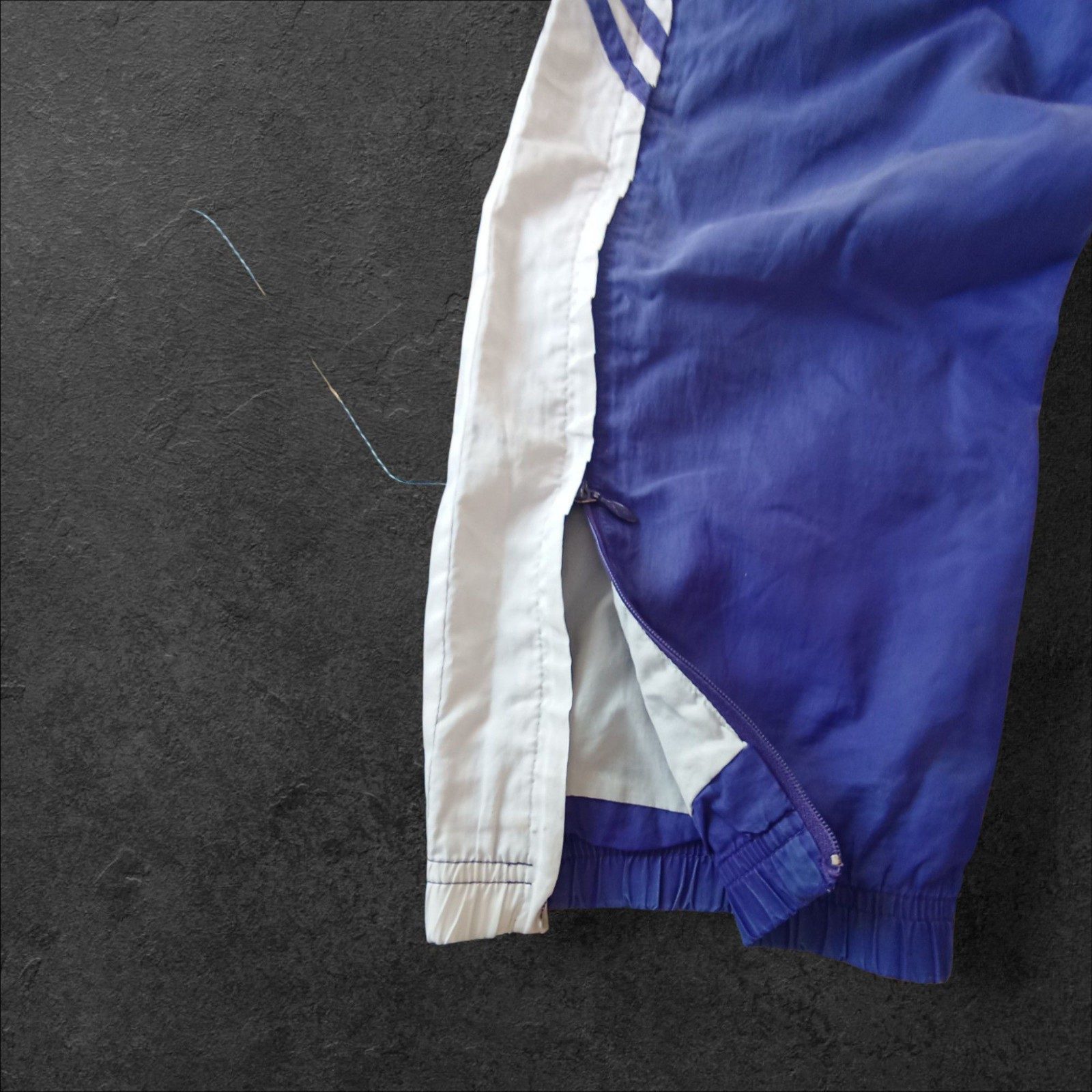 Adidas Blue & White Track Pants Medium Men's image 6