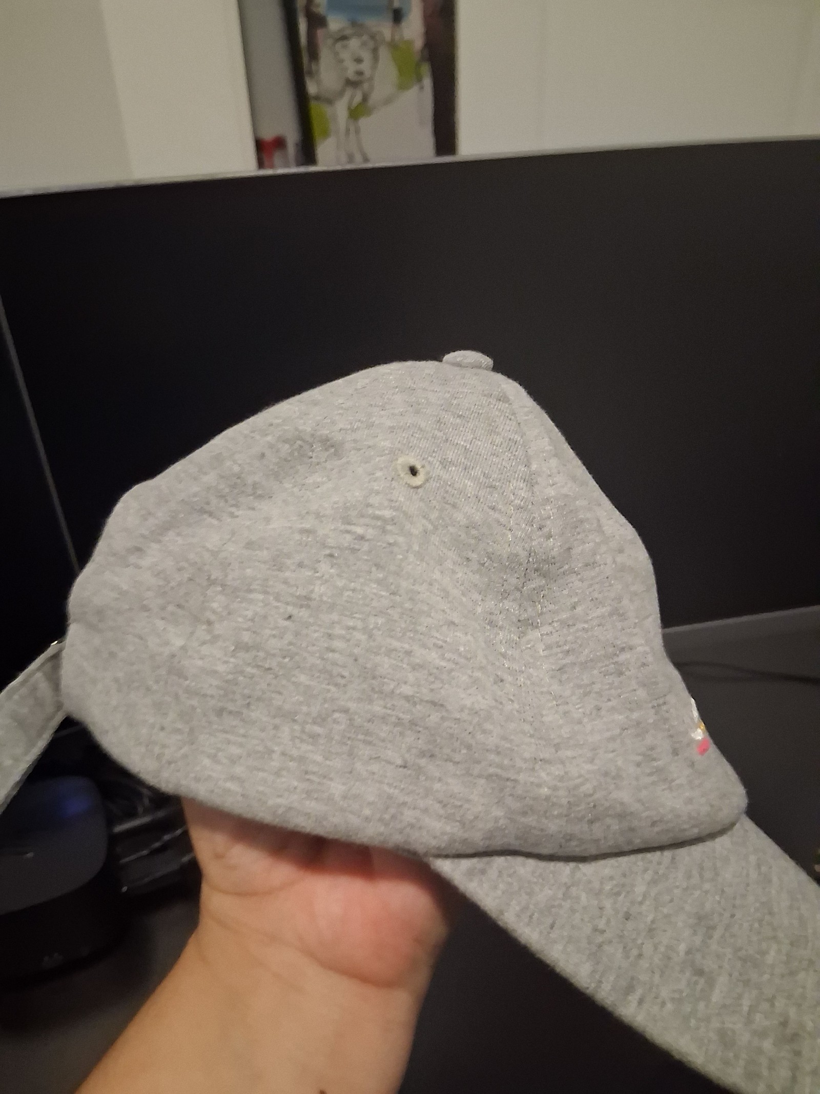 Champion Grey Cotton Blend Baseball Cap One Size image 4