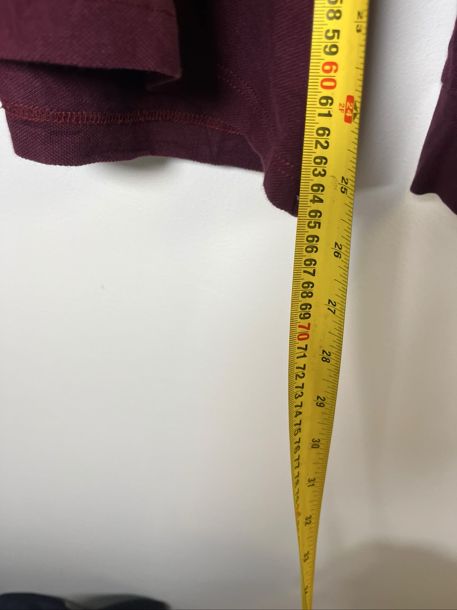 Lacoste Burgundy Men's Long Sleeve Polo Shirt Medium Casual image 5