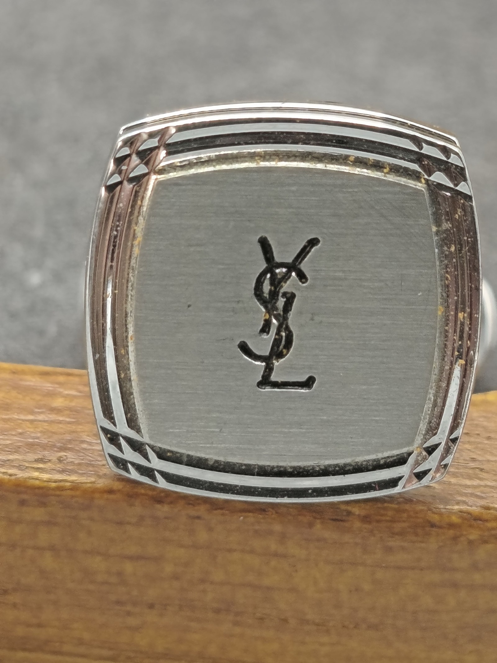 Yves Saint Laurent Silver Cufflinks & Tie Clip Set Other image 4
