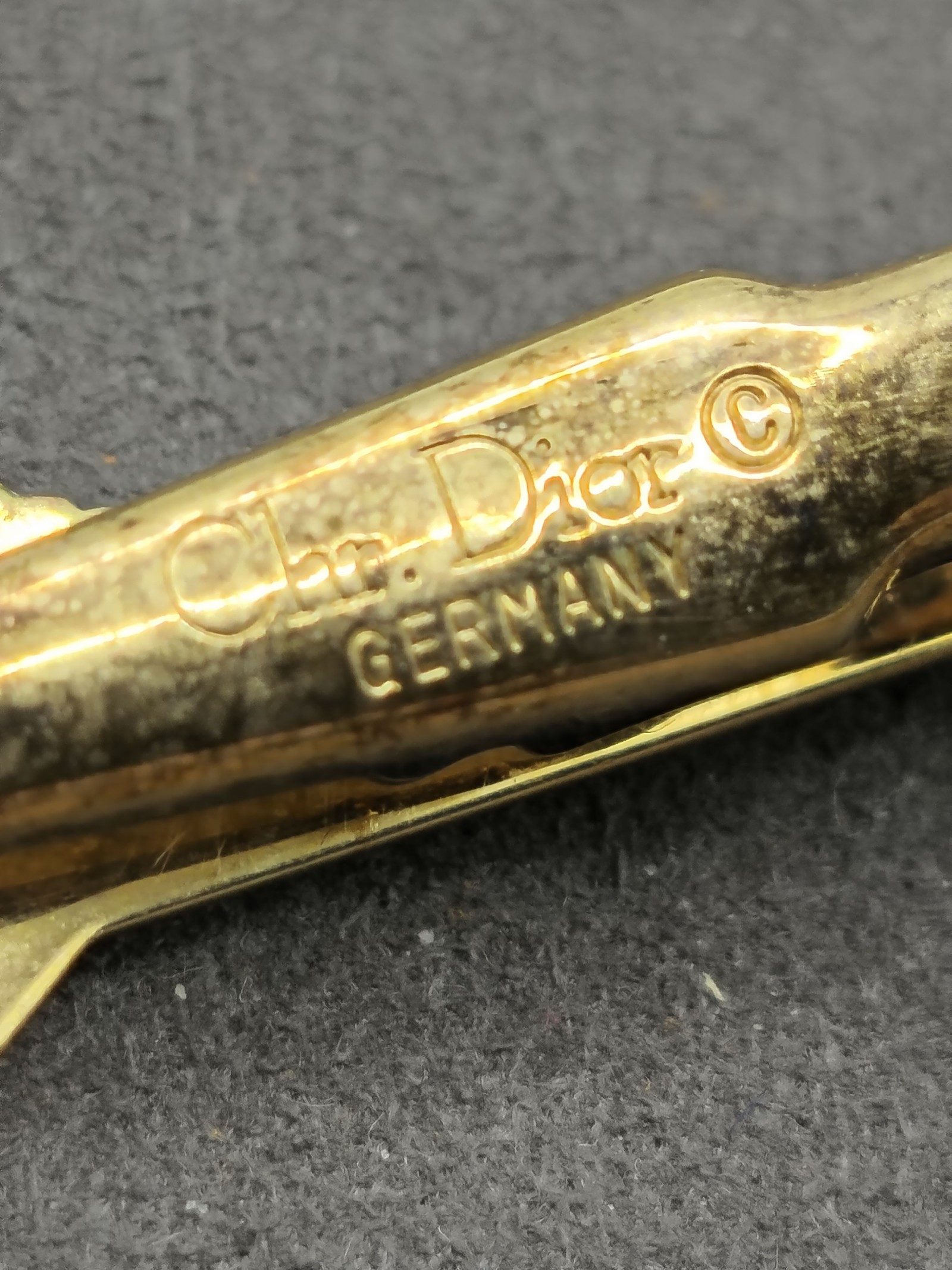 Christian Dior Gold Tone Men's Tie Clip Other image 4