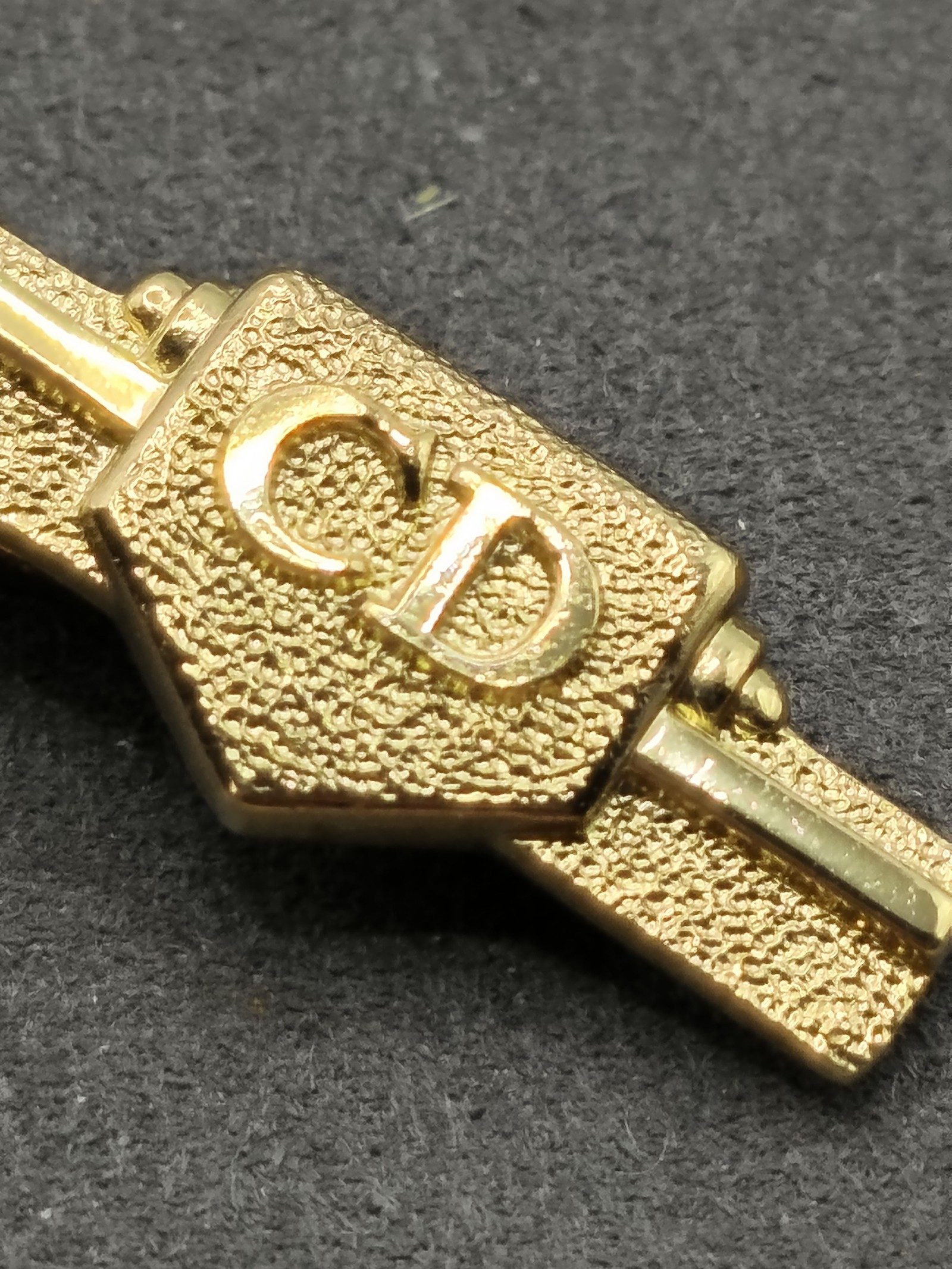 Christian Dior Gold Tone Men's Tie Clip Other image 9