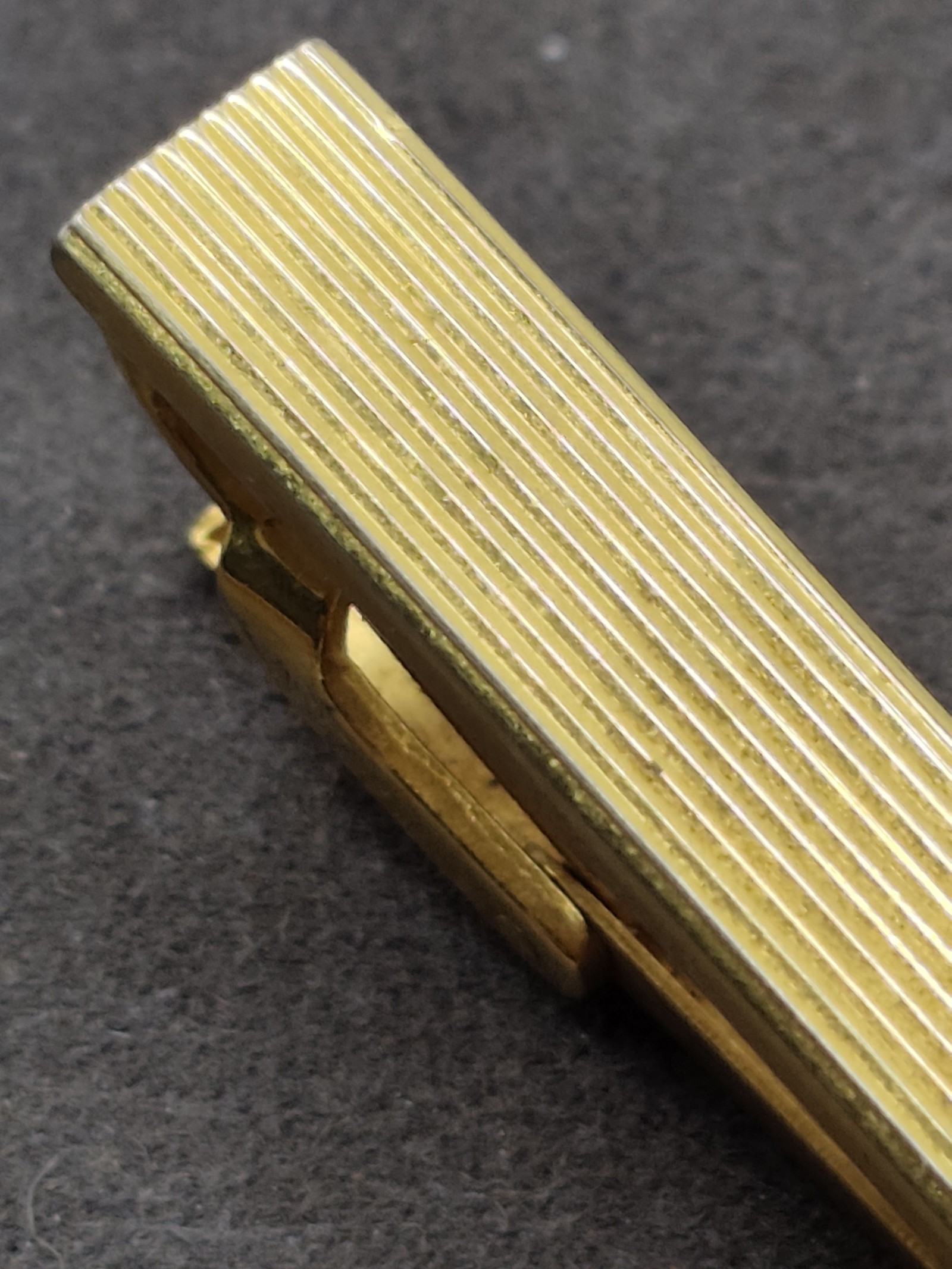 Yves Saint Laurent Gold Metal Tie Clip Men's image 6