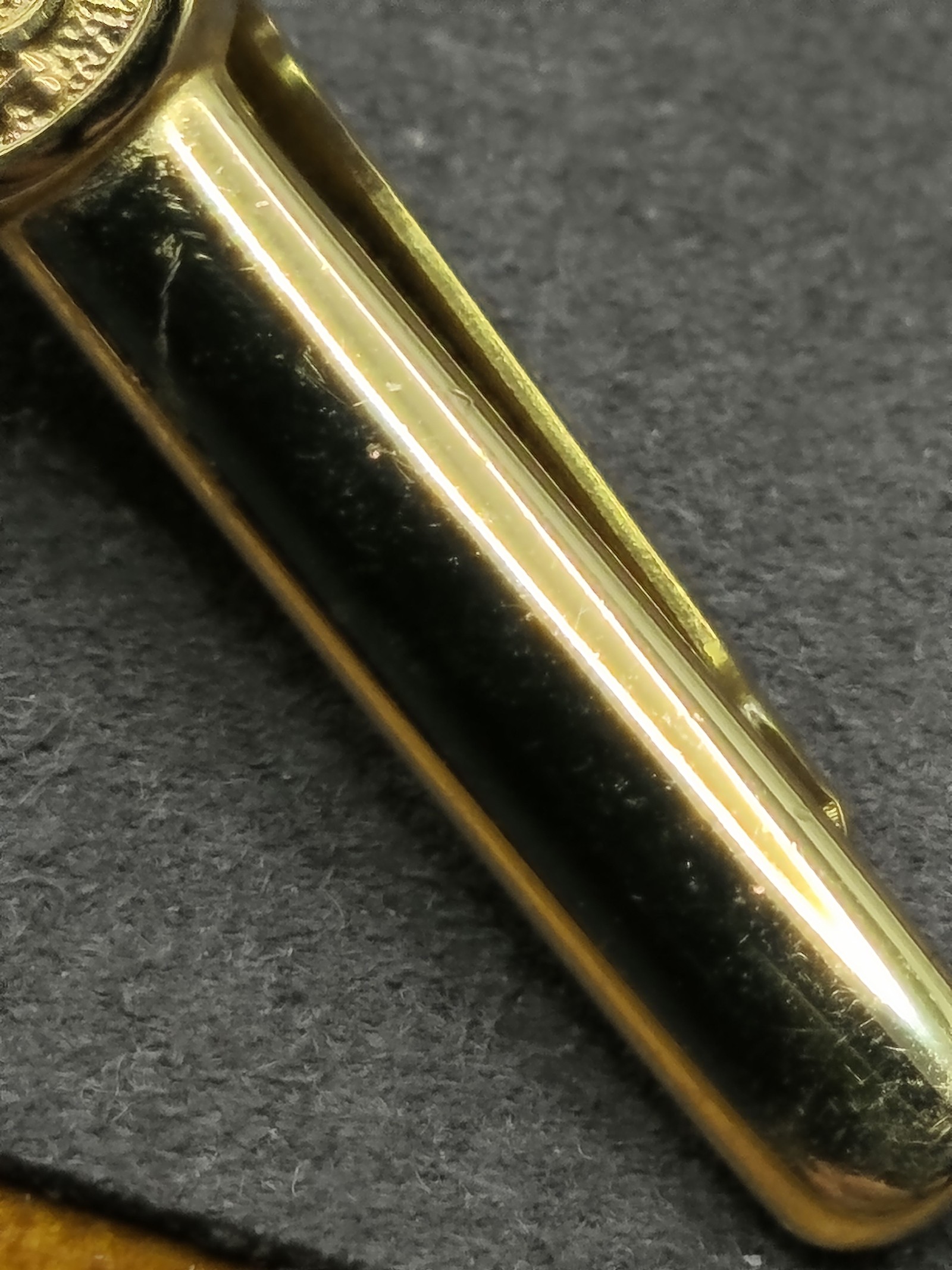 Christian Dior Men Gold Tone Vintage Tie Clip Bar Germany image 5