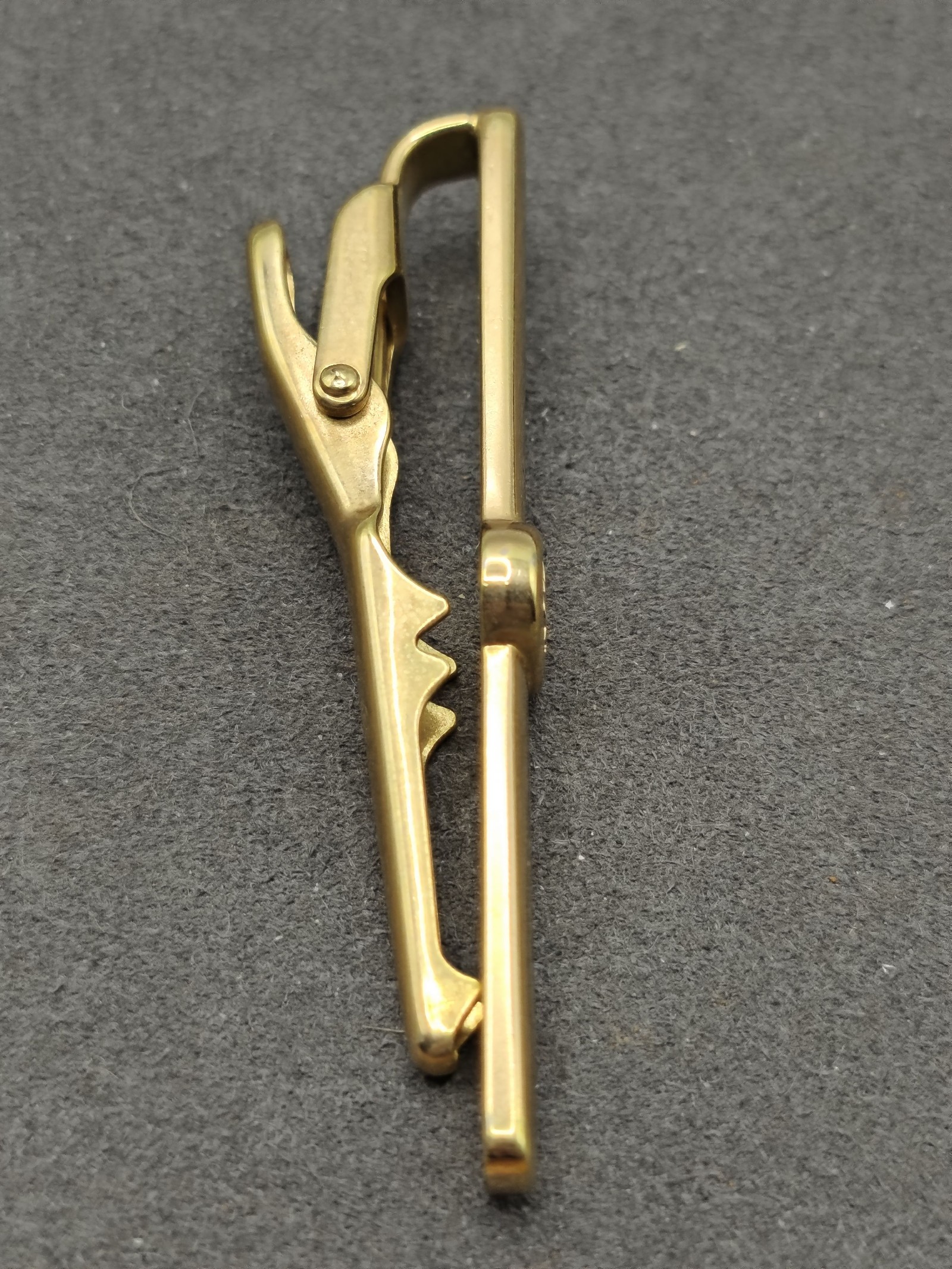 Christian Dior Men Gold Tone Vintage Tie Clip Bar Germany image 8