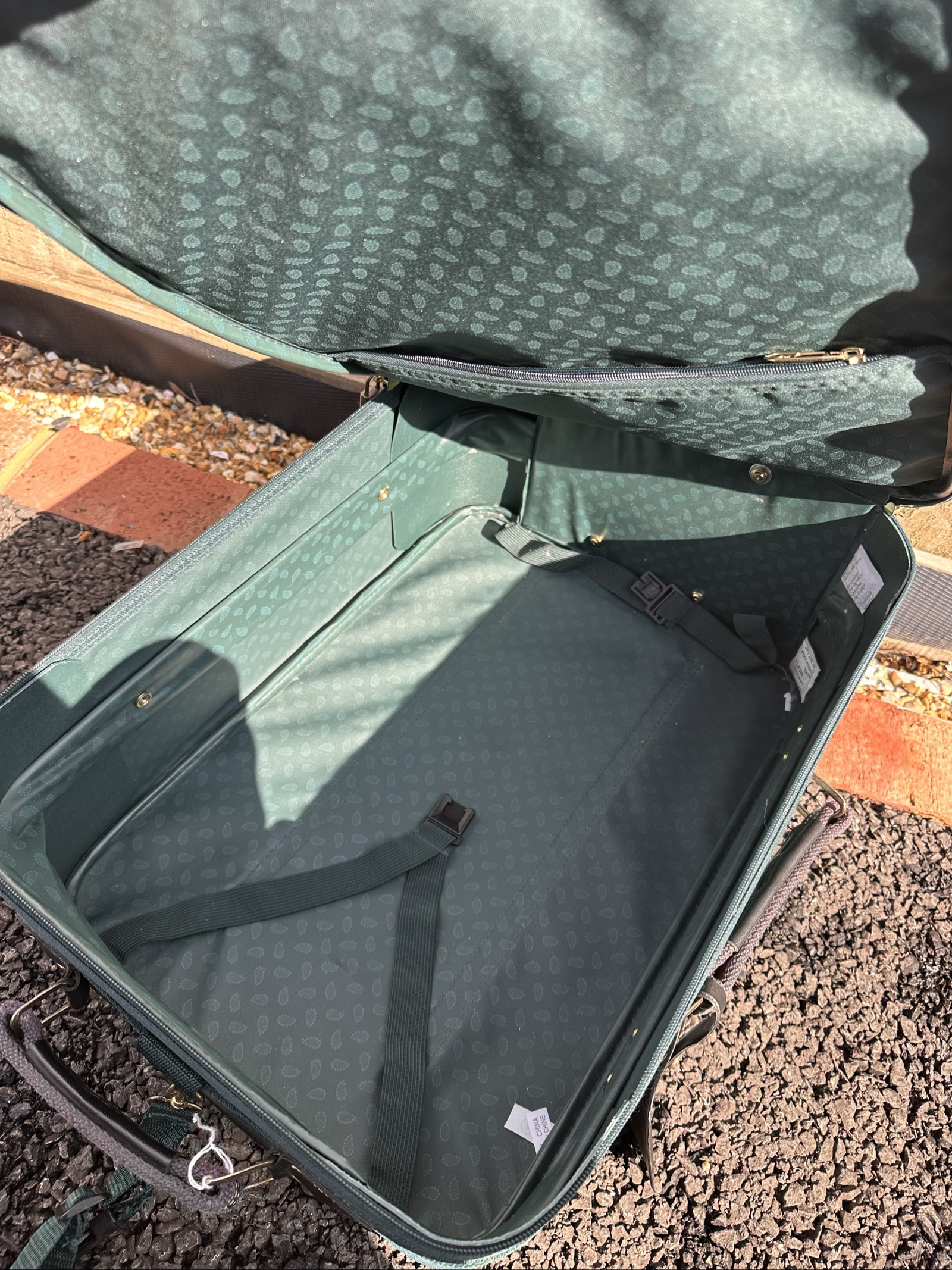 Delsey Green Small Wheeled Suitcase Travel Bag Unisex image 5