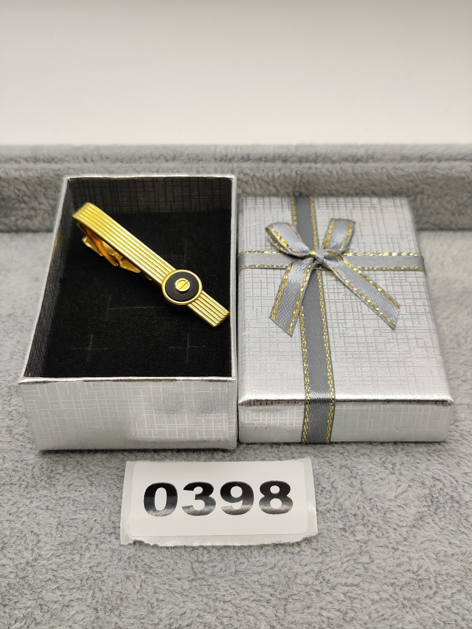 Dunhill Men Gold & Black Vintage Tie Clip