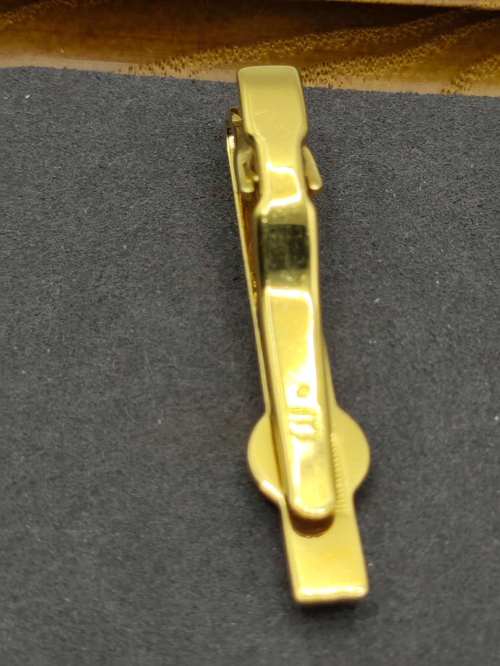 Dunhill Men Gold & Black Vintage Tie Clip image 9