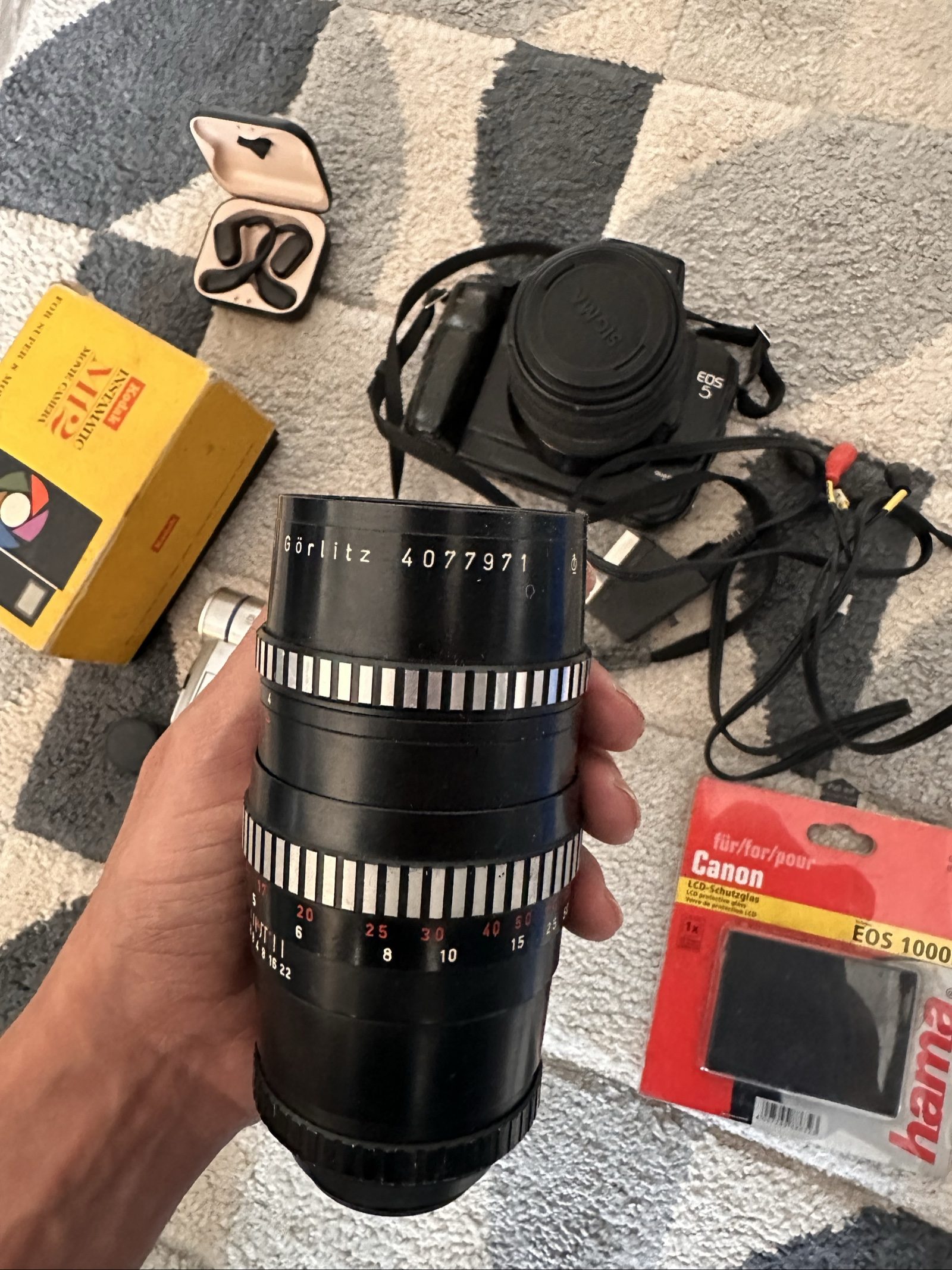 Canon Black Super 8 Movie Camera with Panasonic Mini DV & Kodak M12 Box image 8