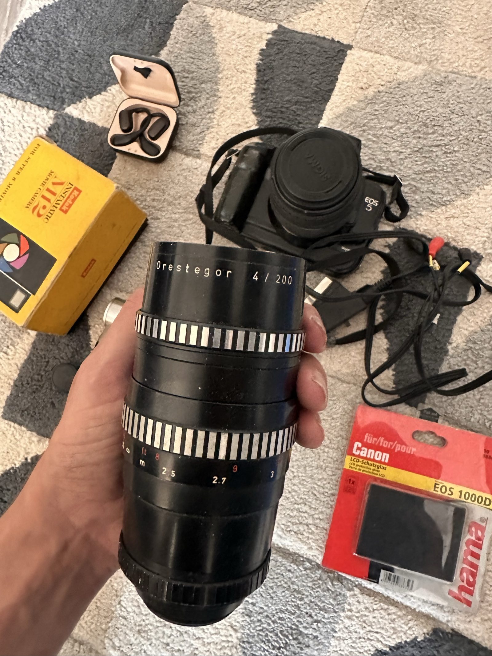 Canon Black Super 8 Movie Camera with Panasonic Mini DV & Kodak M12 Box image 9