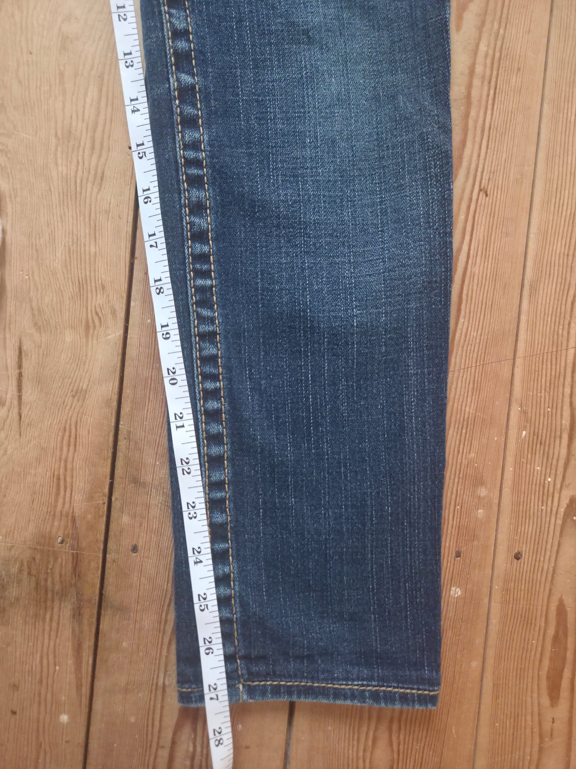 True Religion Y2K Low Rise Petite Jeans W29 UK 10 Horseshoe Flap Pockets 27L image 5