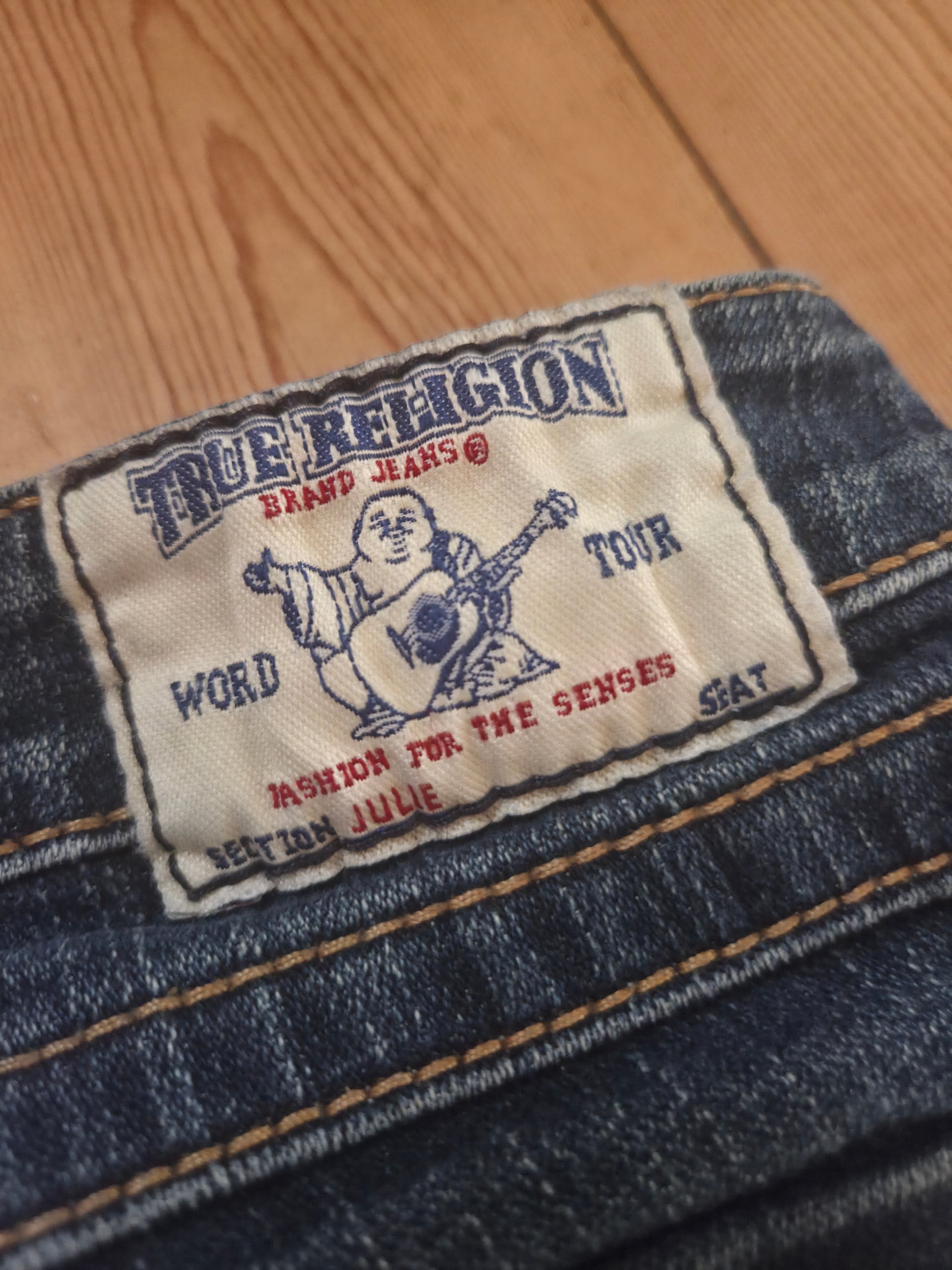 True Religion Y2K Low Rise Petite Jeans W29 UK 10 Horseshoe Flap Pockets 27L image 10