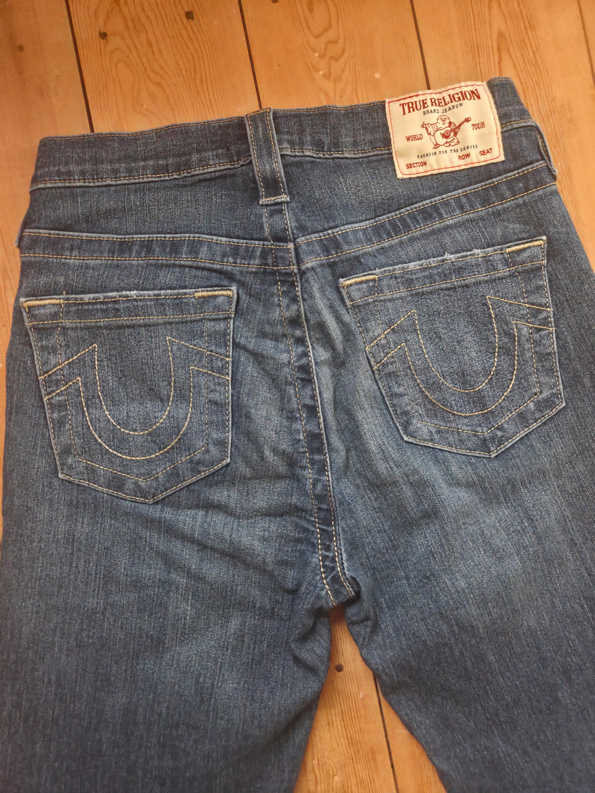 True Religion High Rise Super Skinny Jeans W27 UK 6 Y2K 30L