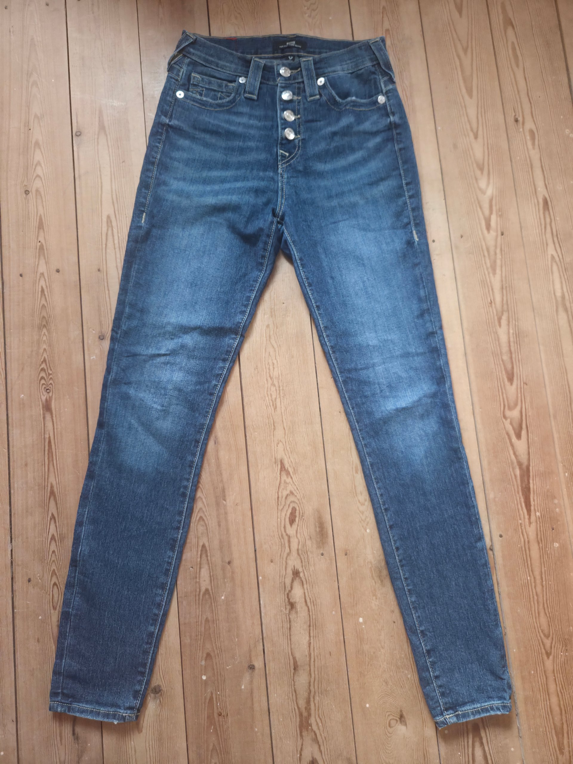 True Religion High Rise Super Skinny Jeans W27 UK 6 Y2K 30L image 3