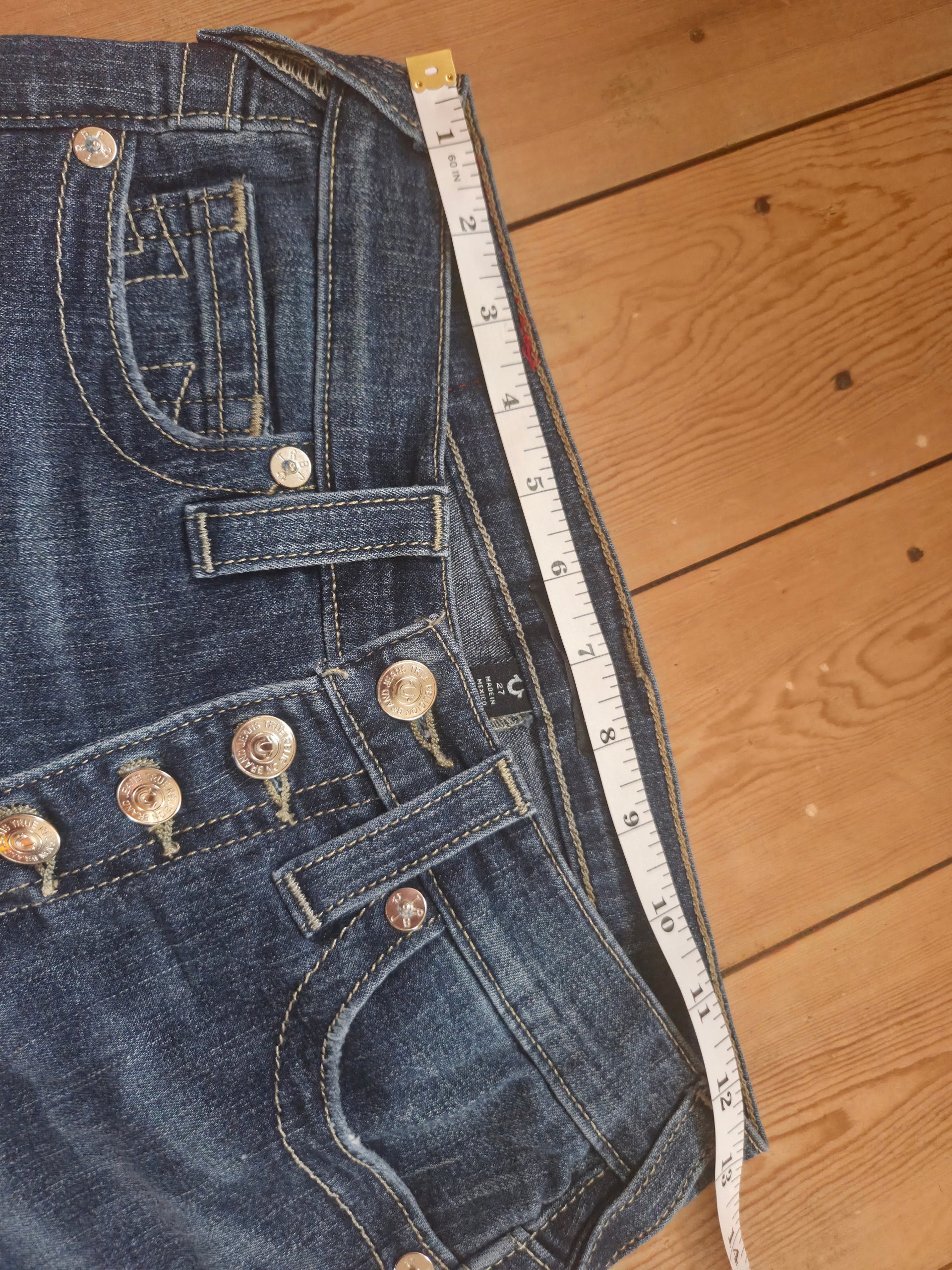 True Religion High Rise Super Skinny Jeans W27 UK 6 Y2K 30L image 4
