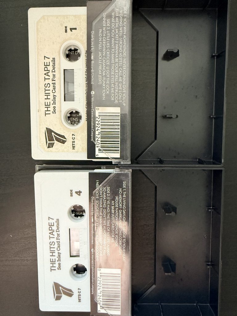 The Hits Tape 7 Music Double Cassette Set 32 Chart Hit Singles 1987 image 3