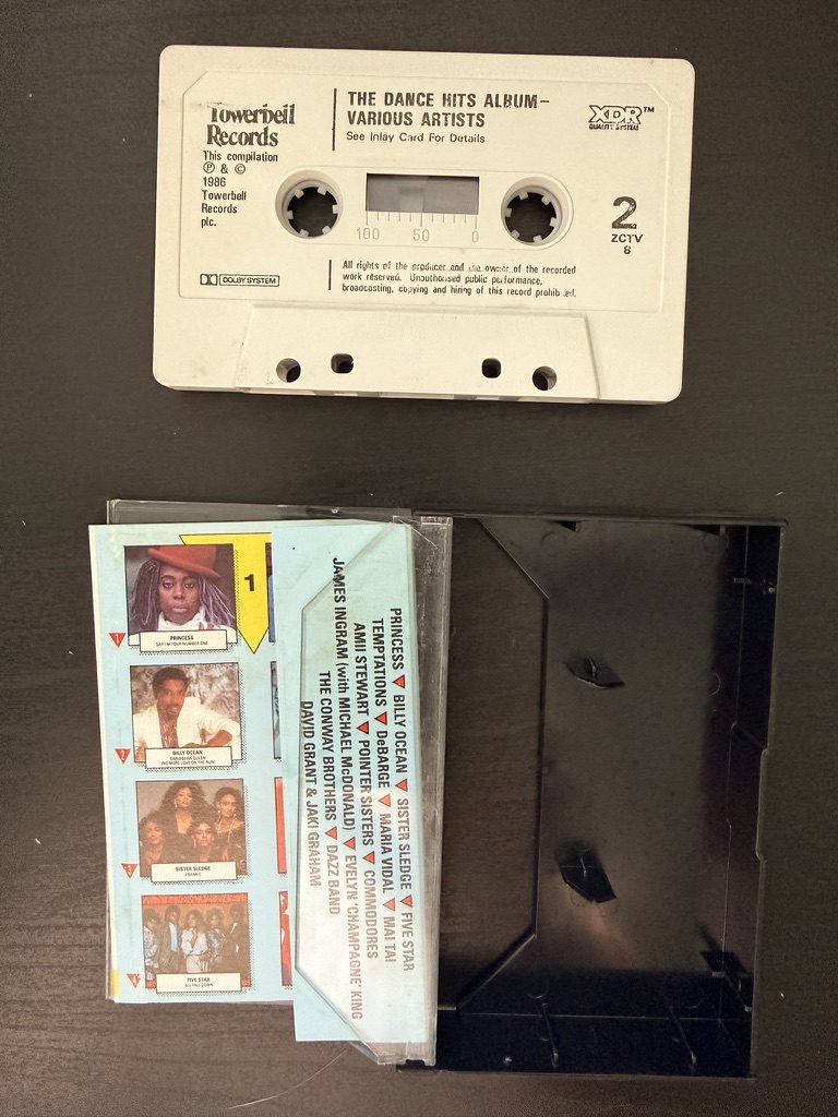 The Dance Hits Album Various Artists Cassette Tape 1986 image 3