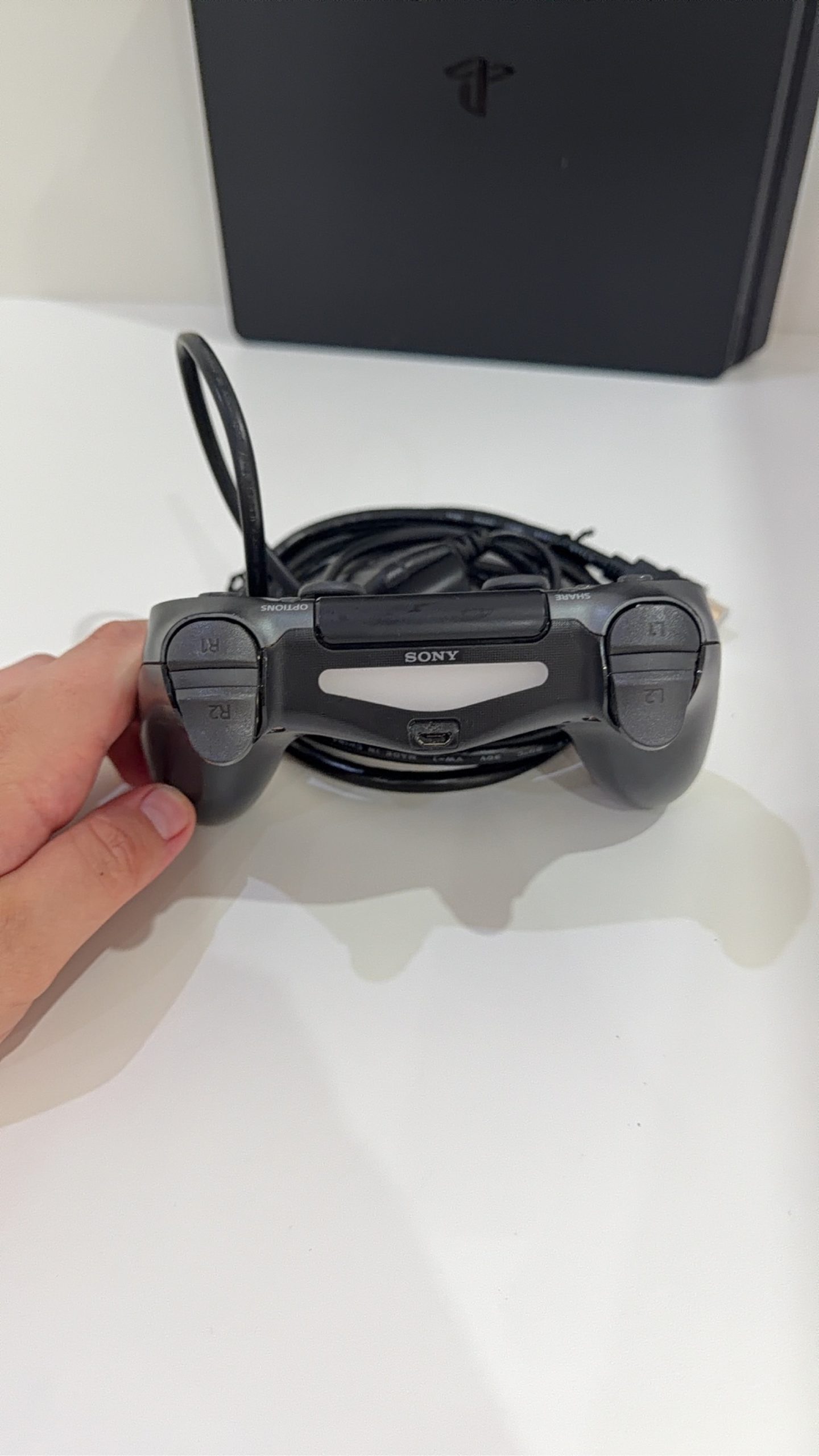 Sony PlayStation 4 PS4 Slim 500GB Black Console + Controller Cables Tested image 9