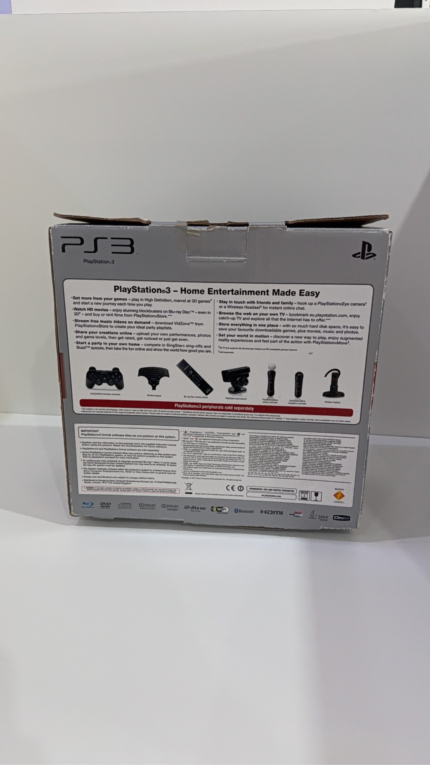 Sony PlayStation 3 PS3 320GB Boxed Console + Official Controller Cables Tested image 8