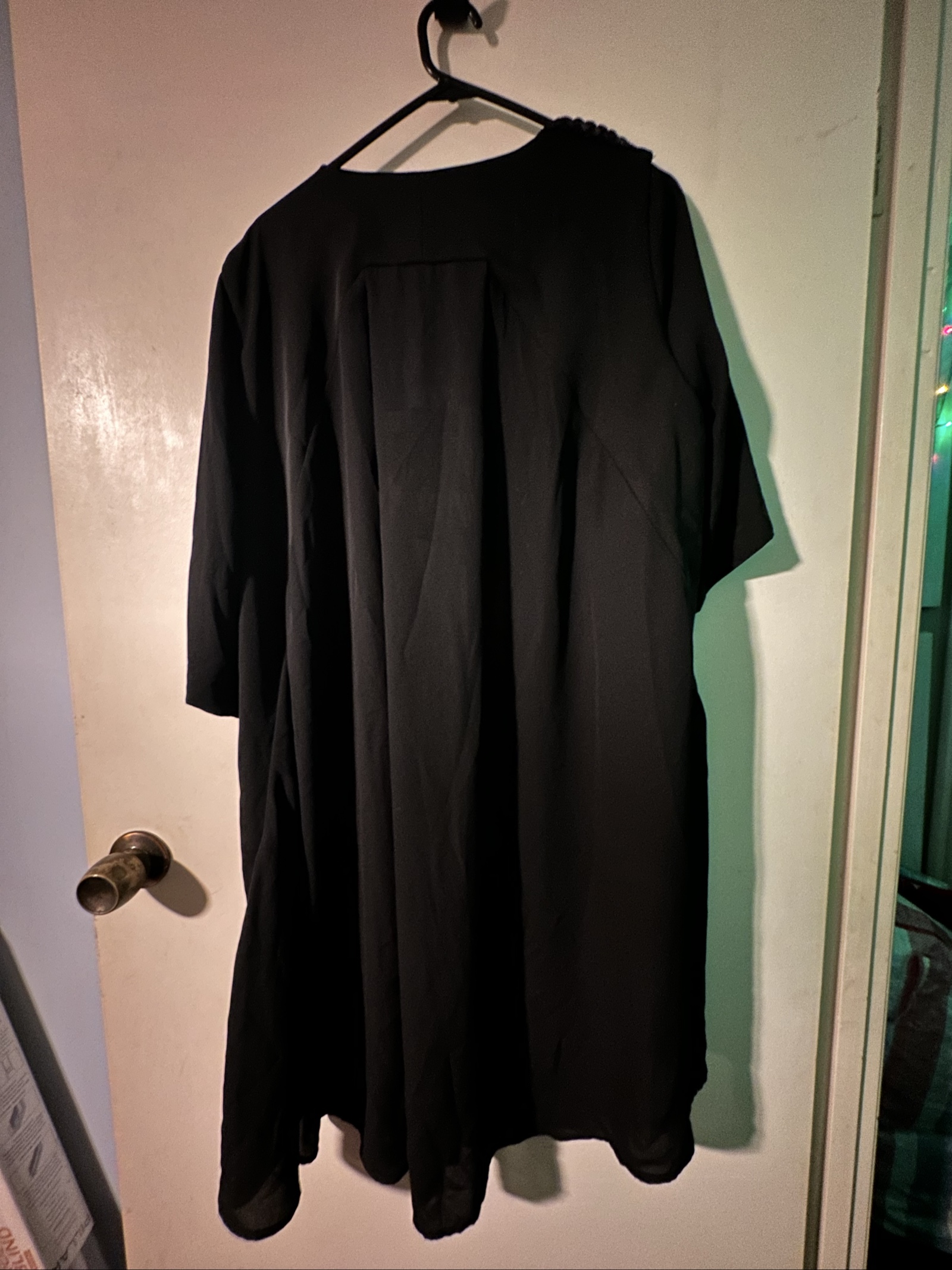 Taking Shape Black Soiree Duster Coat AU 18 Beaded Shoulder Detail image 5