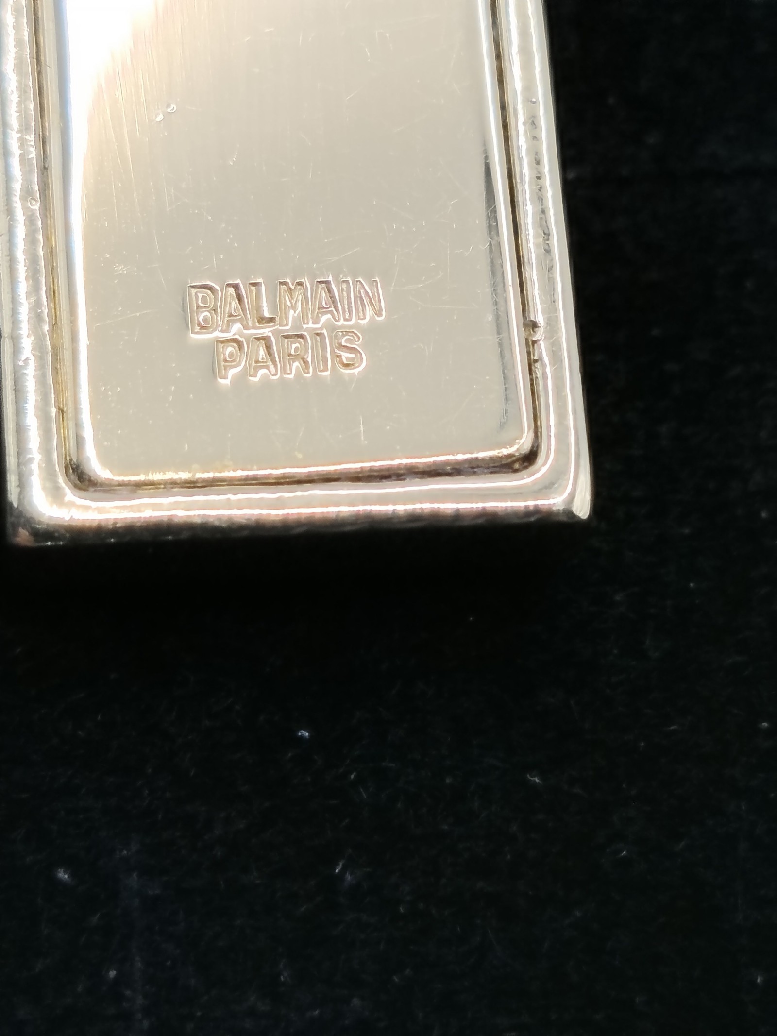 Balmain Paris Gold & Black Pendant Charm Unisex image 4