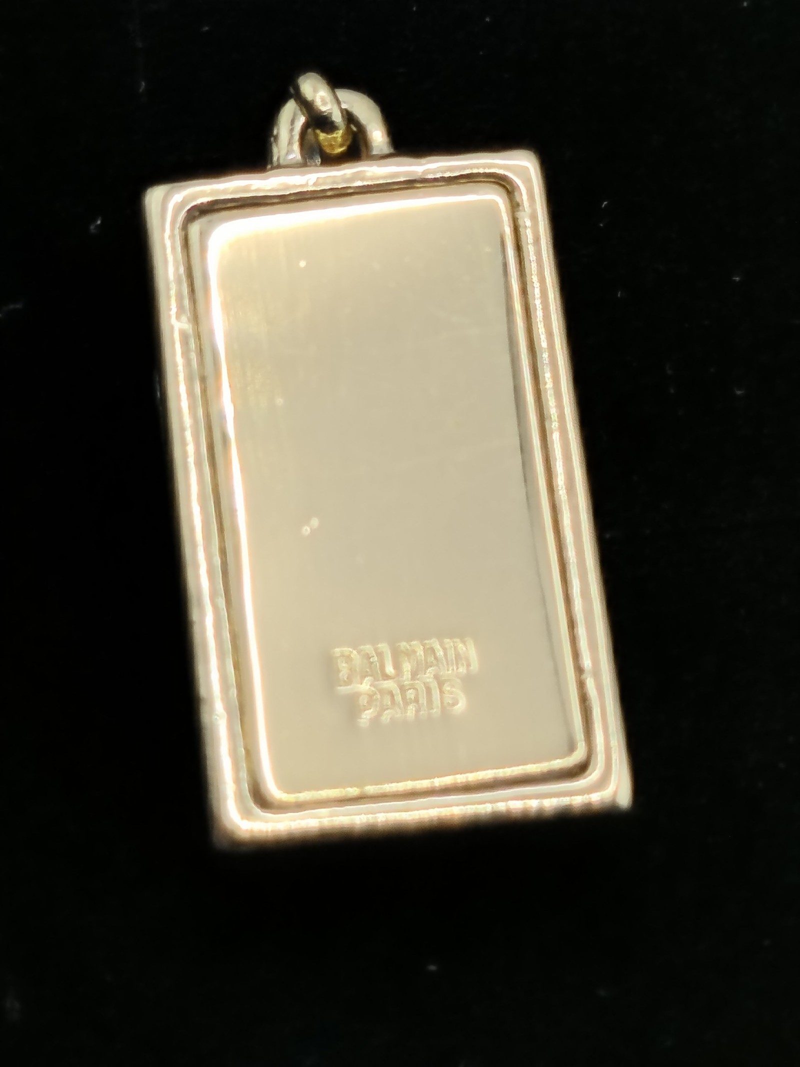 Balmain Paris Gold & Black Pendant Charm Unisex image 5