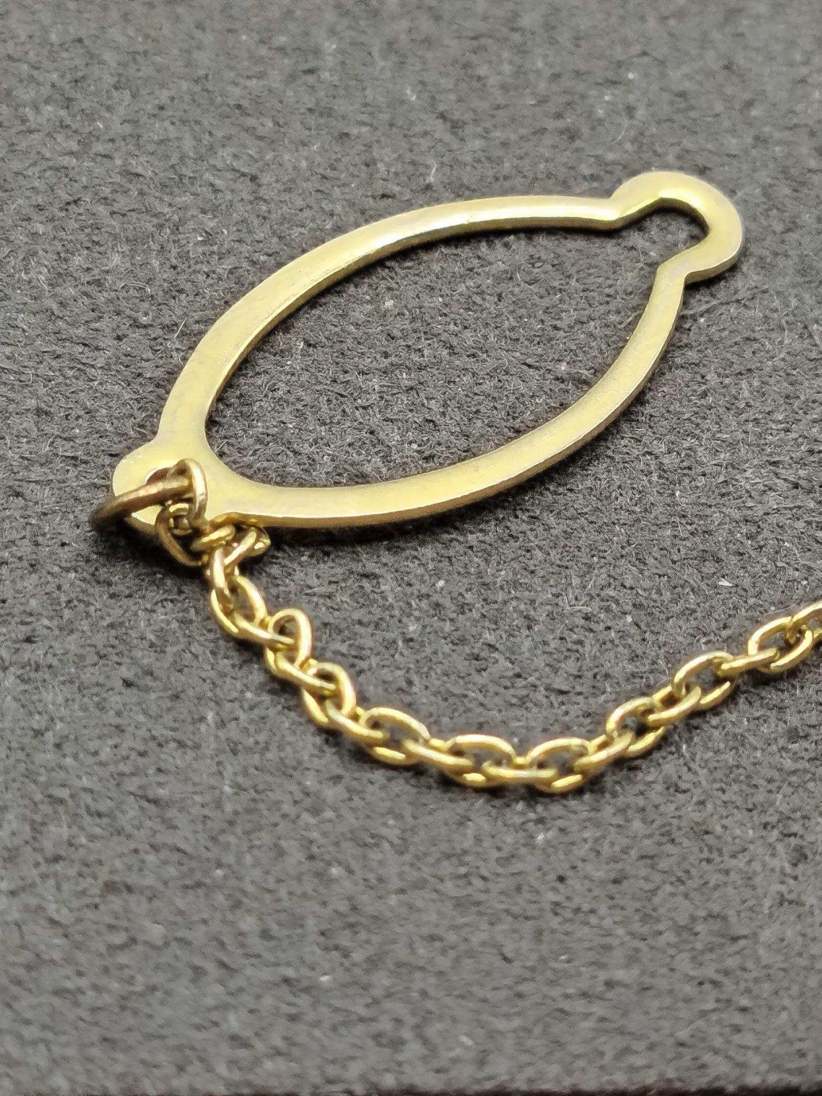 Valentino Gold & Silver Metal Tie Clip Chain Men image 5