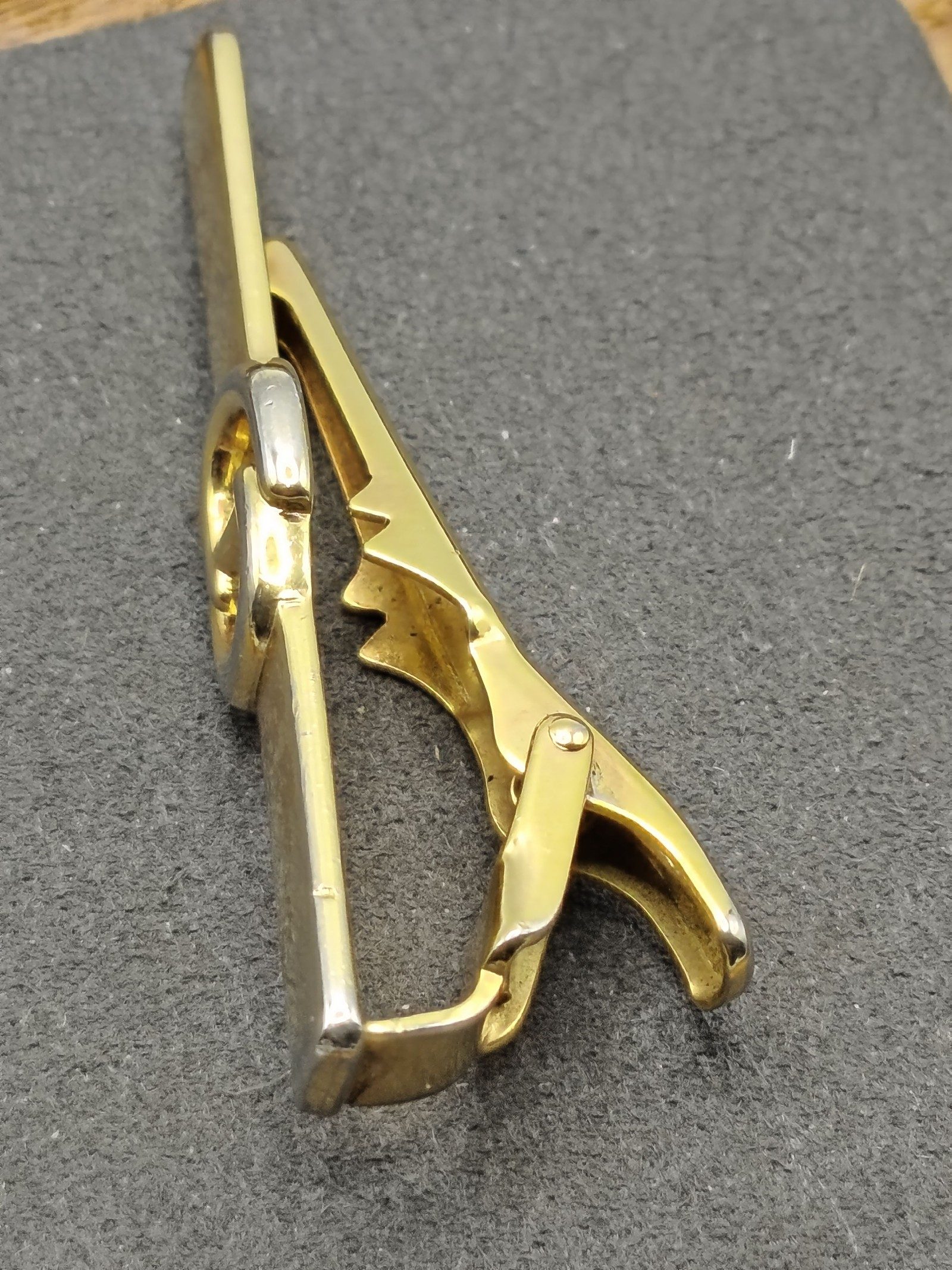 Christian Dior Men's Gold Tone CD Logo Tie Clip Other image 10