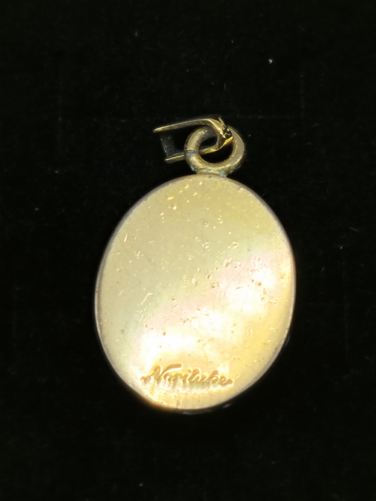 Noritake Blue & Gold Oval Pendant image 4