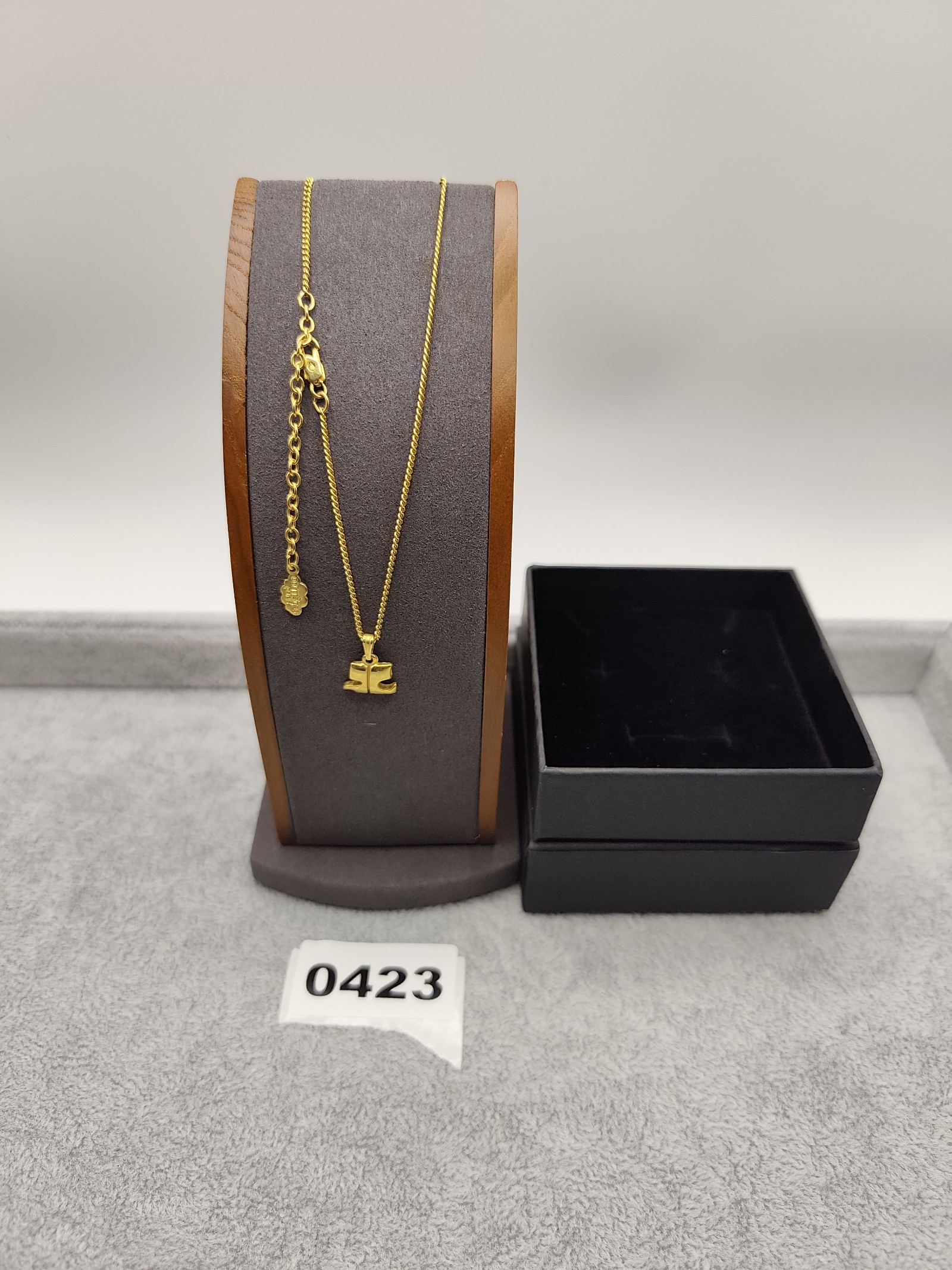 Courrèges Paris Gold Tone Pendant Necklace Women Other