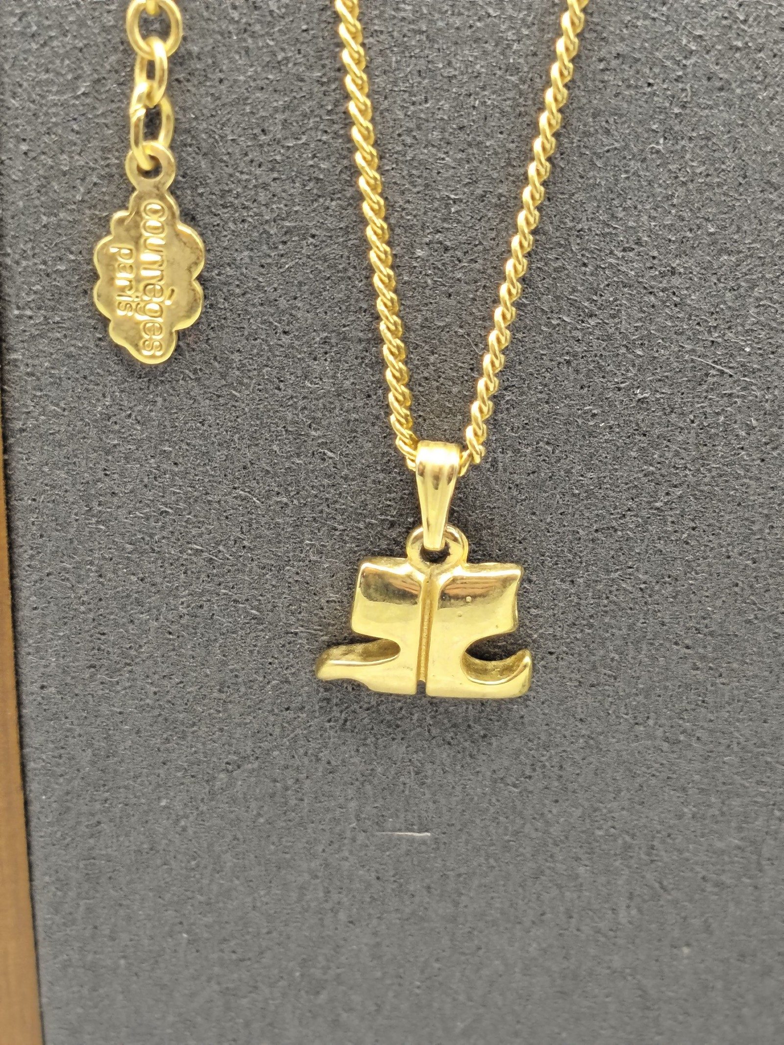 Courrèges Paris Gold Tone Pendant Necklace Women Other image 2
