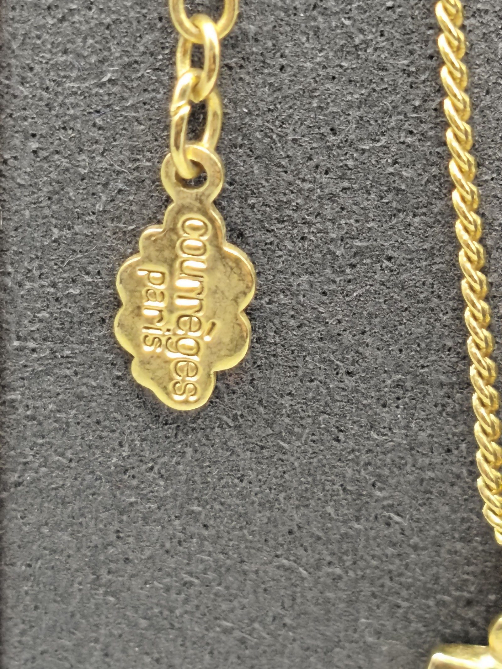 Courrèges Paris Gold Tone Pendant Necklace Women Other image 3
