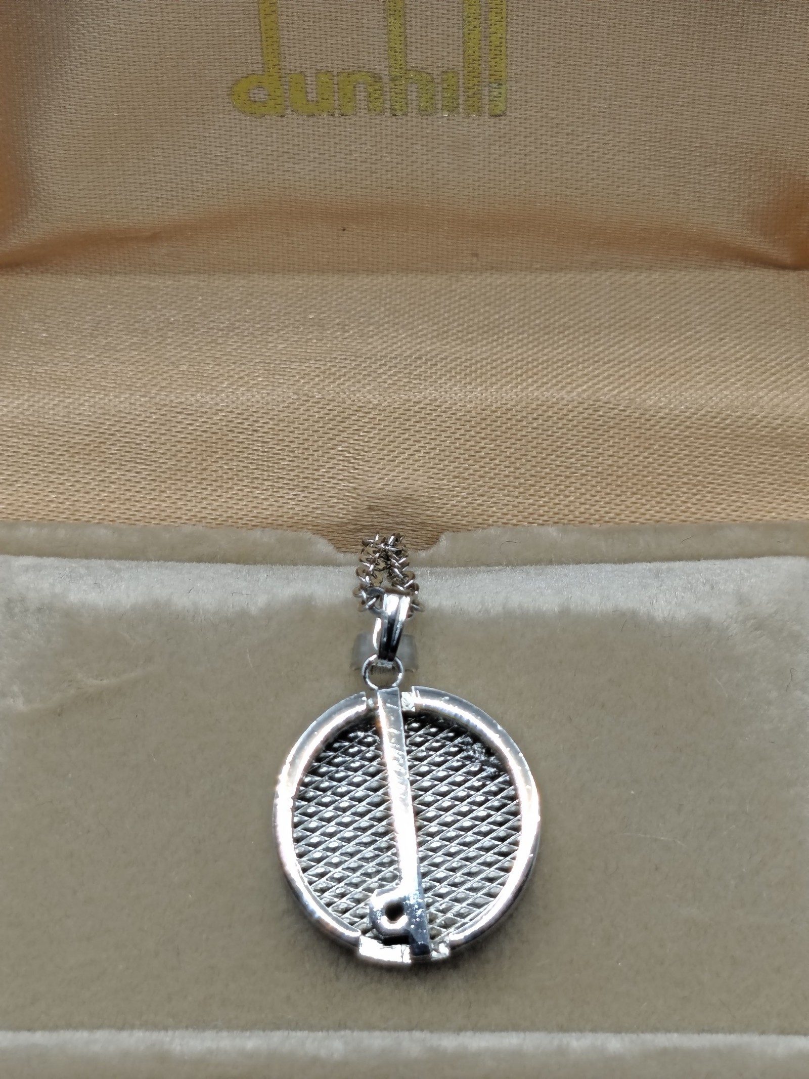 Dunhill Silver Tone Tie chain image 2
