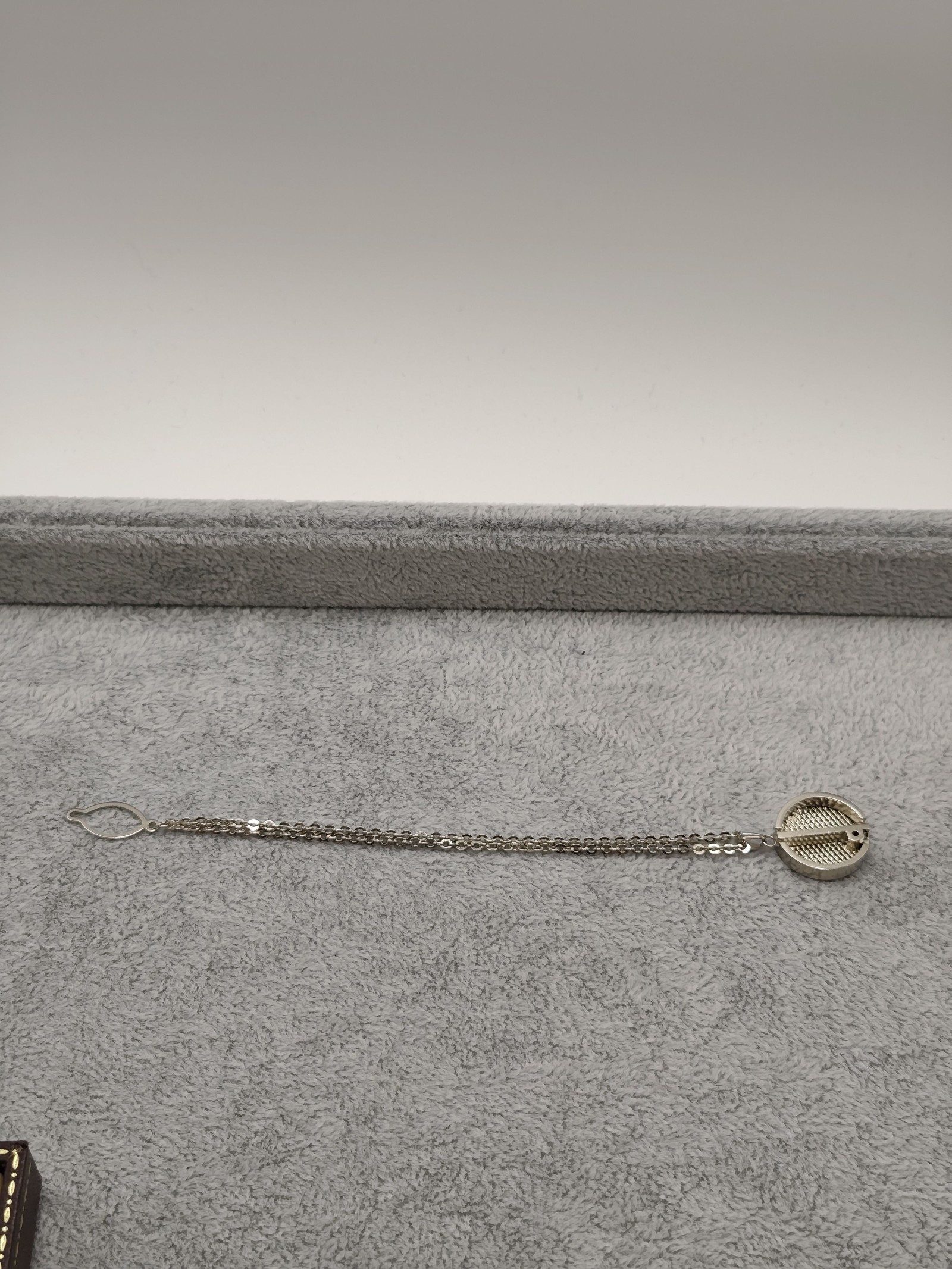 Dunhill Silver Tone Tie chain image 3
