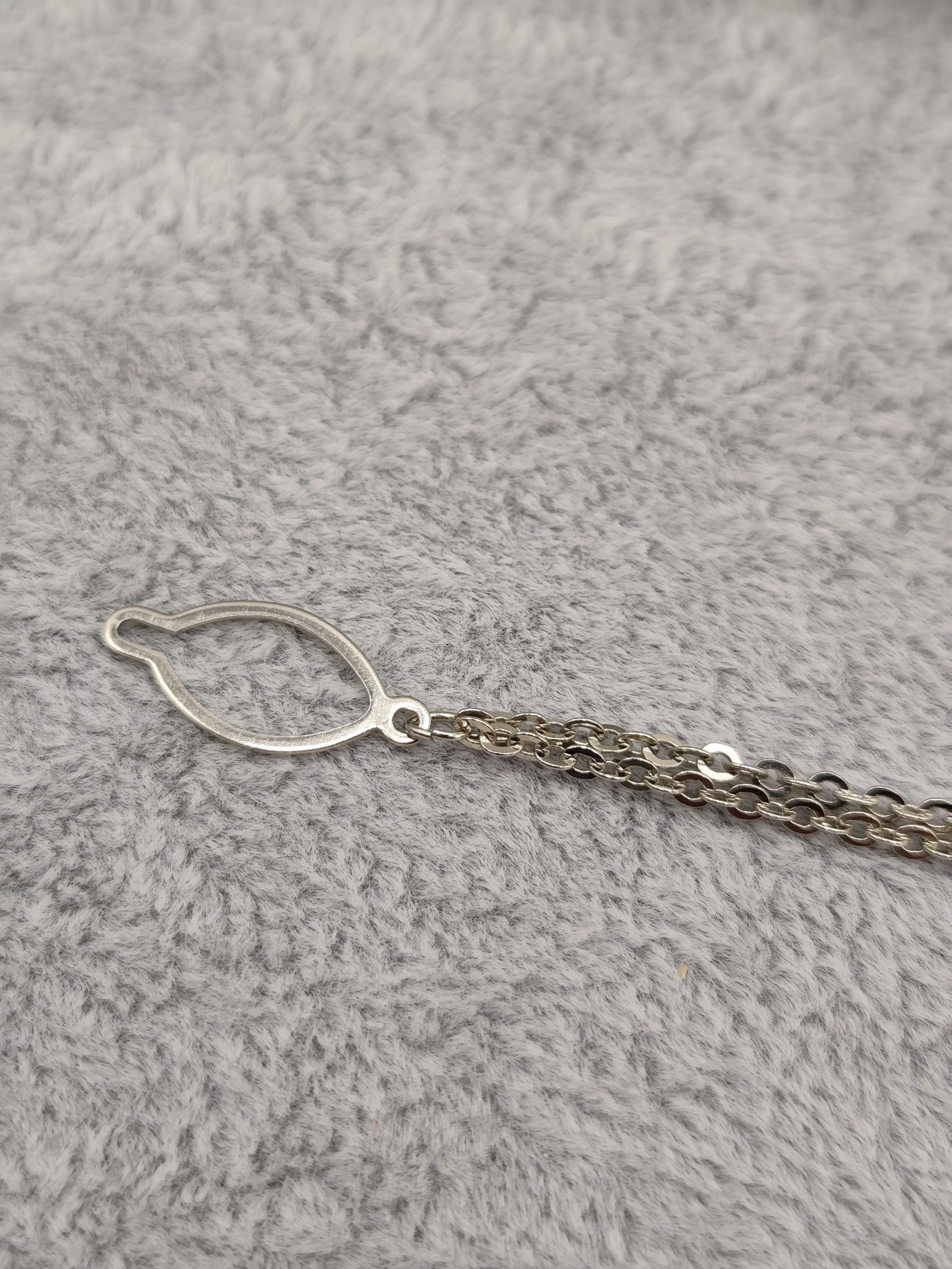 Dunhill Silver Tone Tie chain image 4