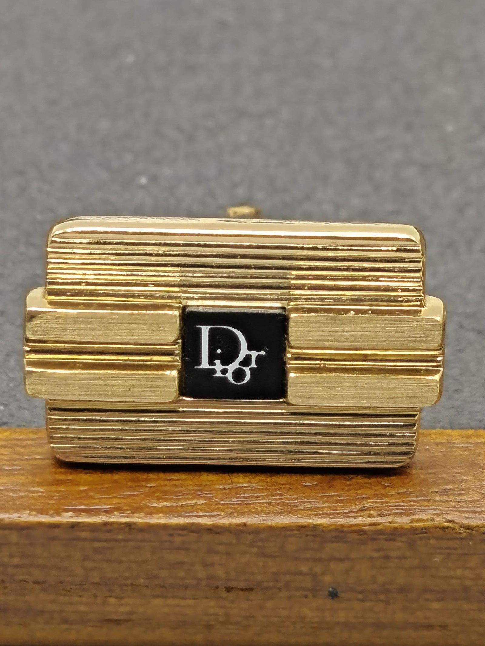 Christian Dior Gold & Black Cufflinks & Tie Clip Set Other image 7