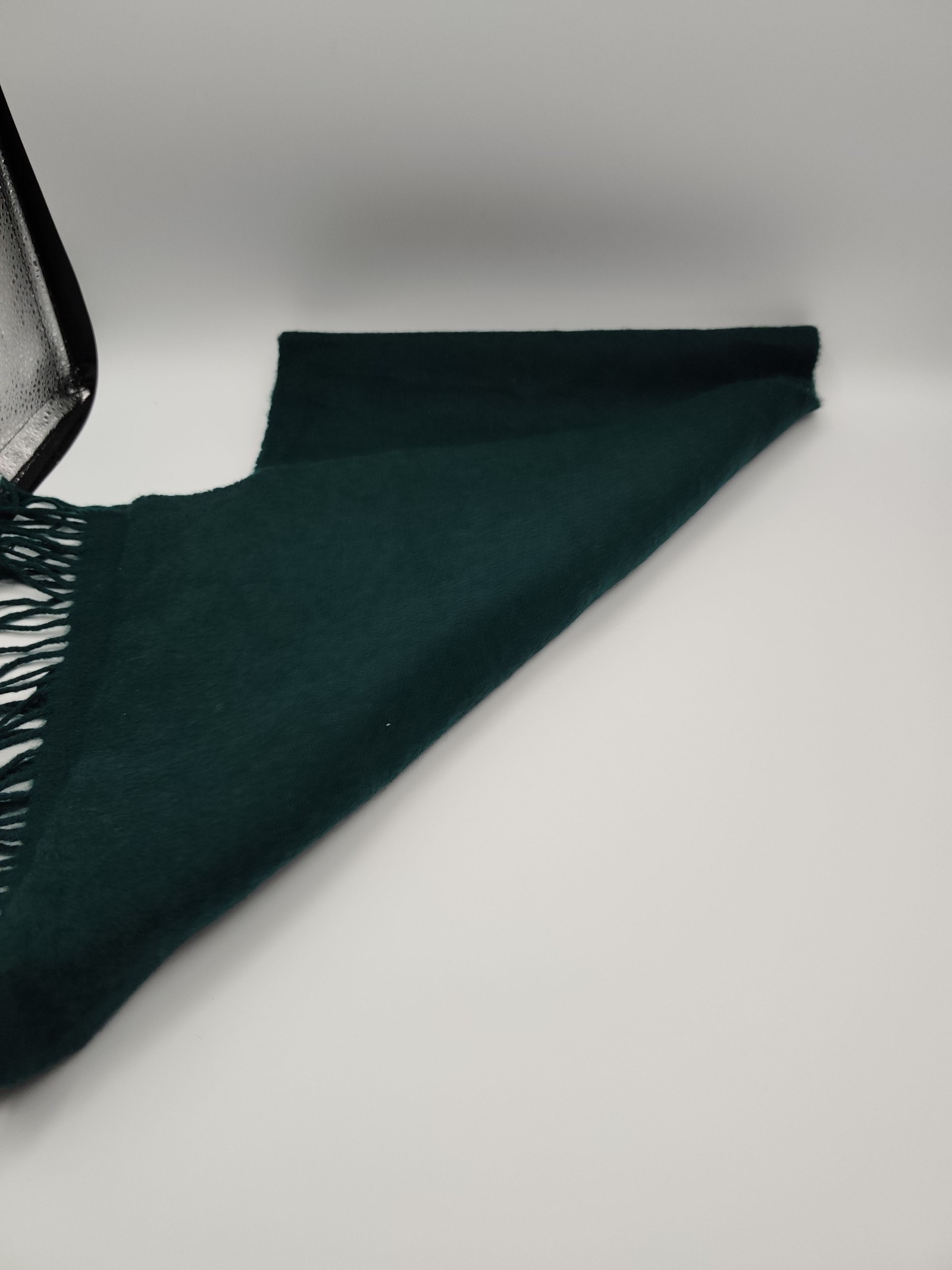 DAKS Dark Green 100% Cashmere Scarf Made in Scotland Unisex image 6