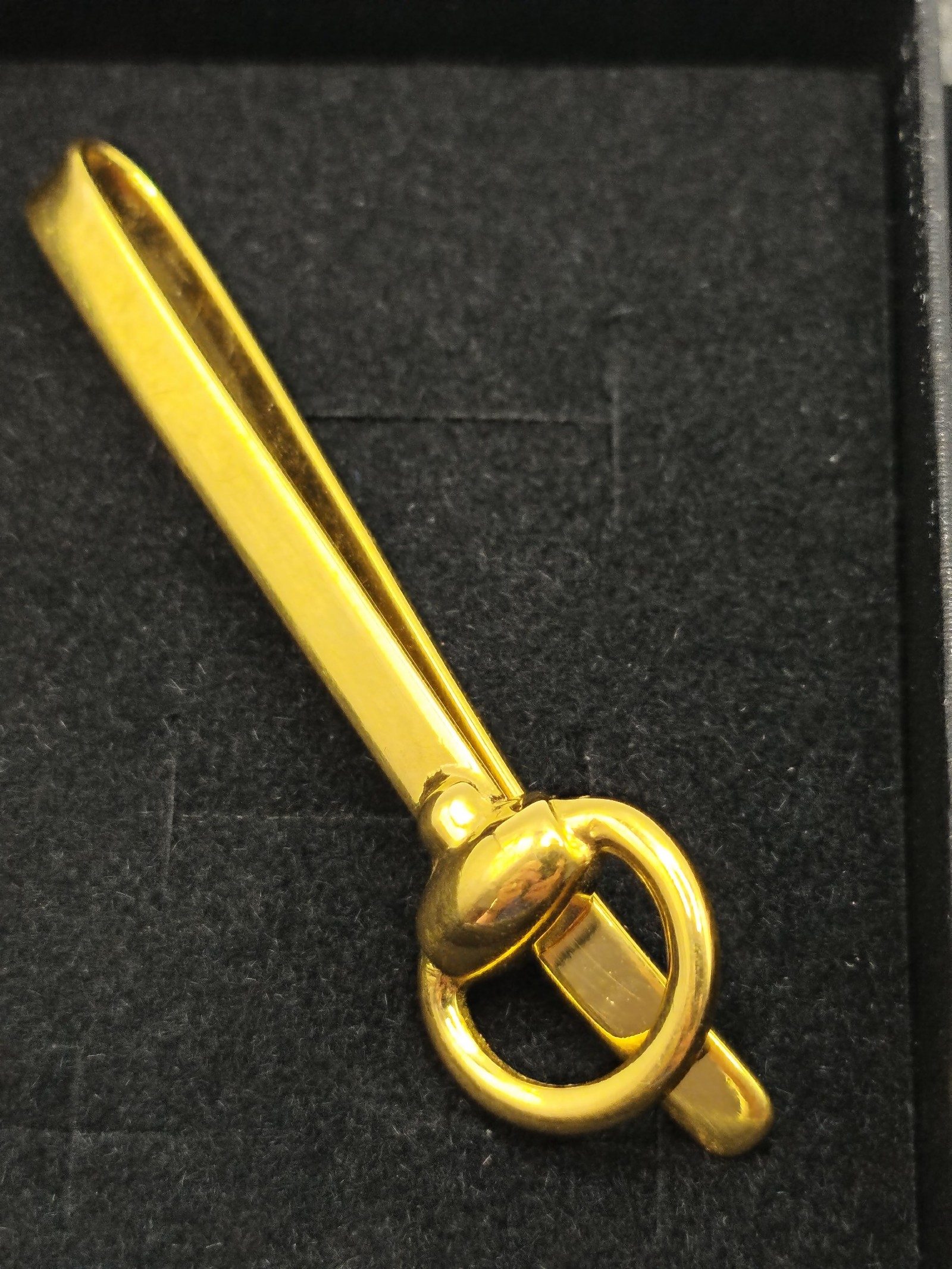Gucci Men's Gold Tone Tie Clip Made in Italy Other image 2