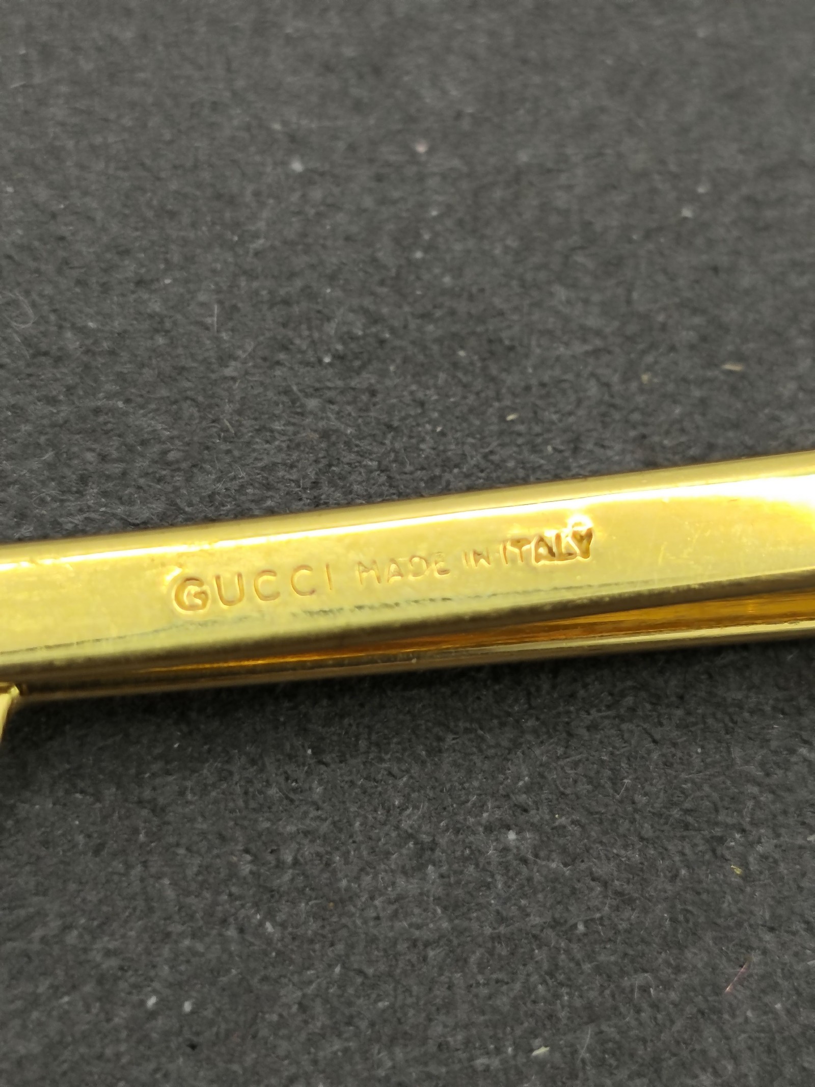 Gucci Men's Gold Tone Tie Clip Made in Italy Other image 3