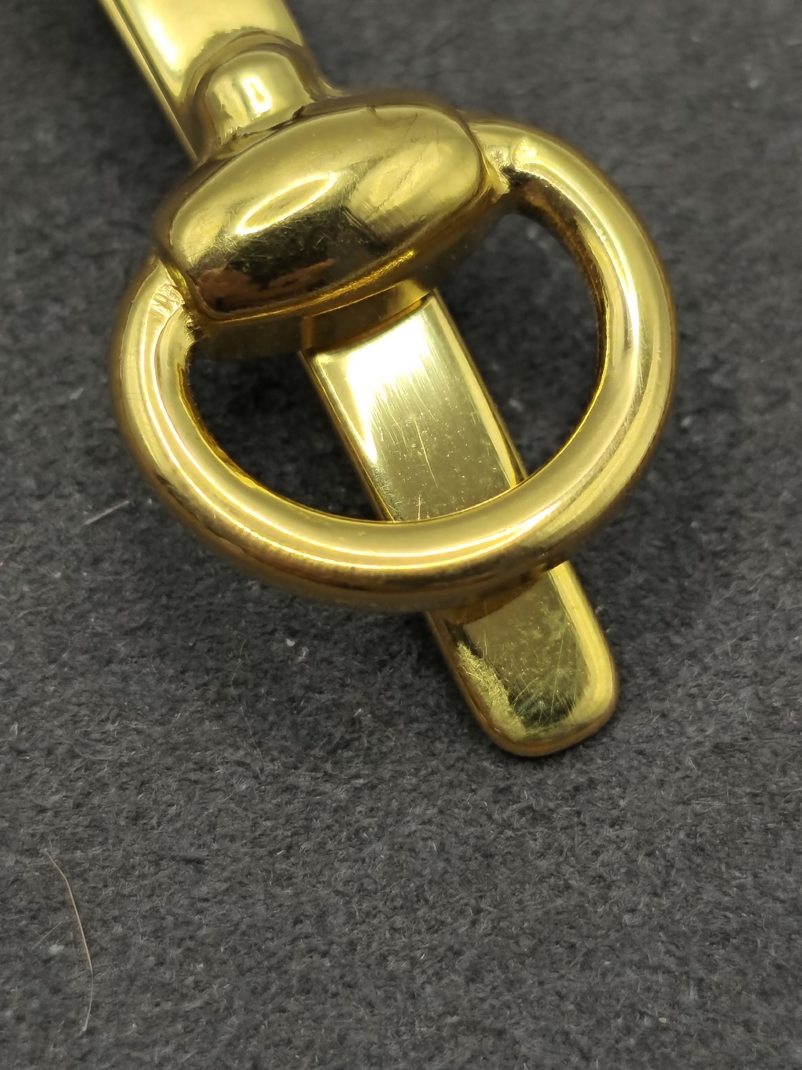 Gucci Men's Gold Tone Tie Clip Made in Italy Other image 5