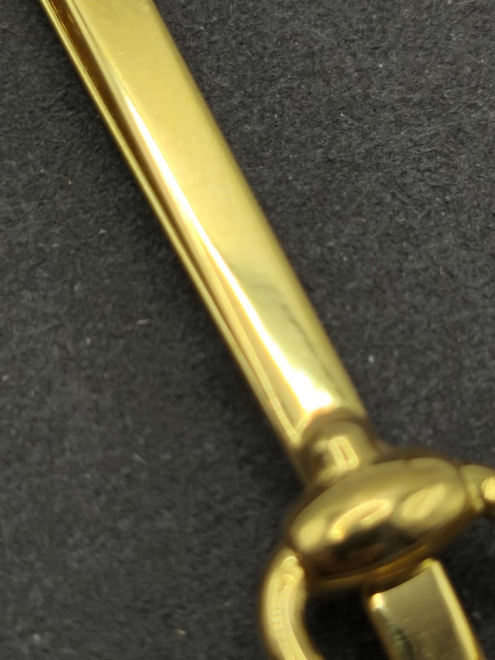 Gucci Men's Gold Tone Tie Clip Made in Italy Other image 6