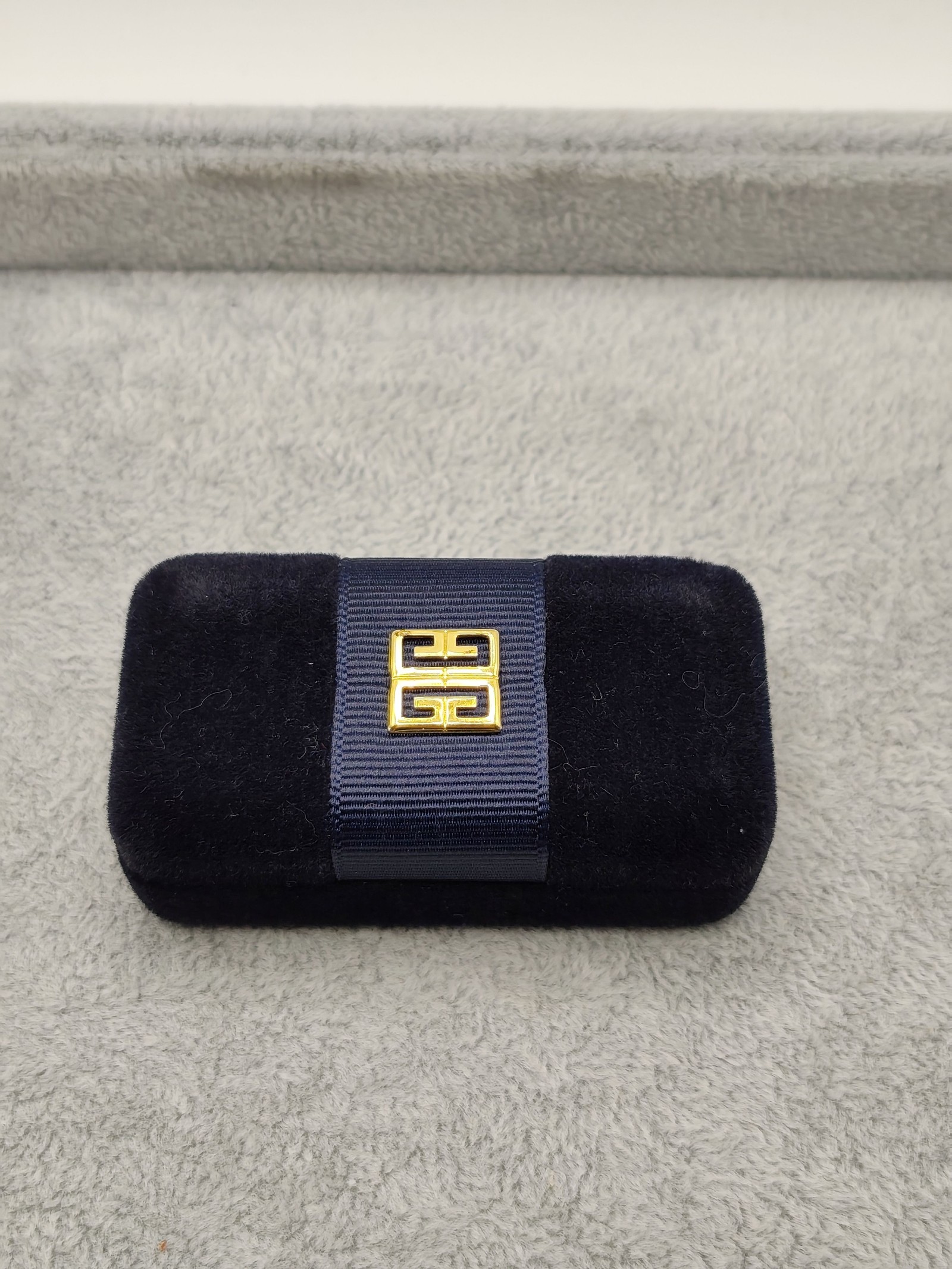 Givenchy Black & Green Enamel Tie Clip Men with Velvet Case image 3